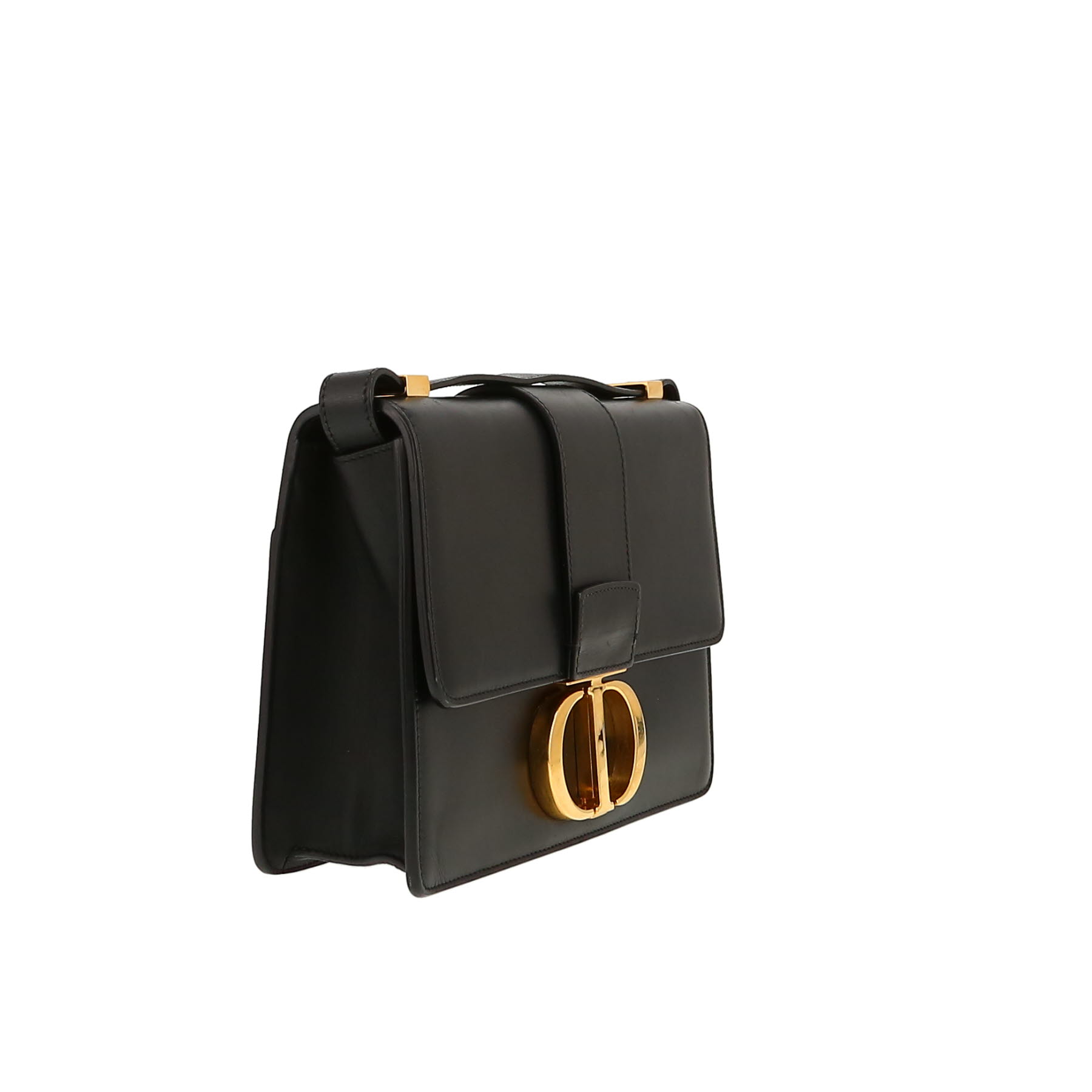 Dior  30 Montaigne shoulder bag  in black leather
