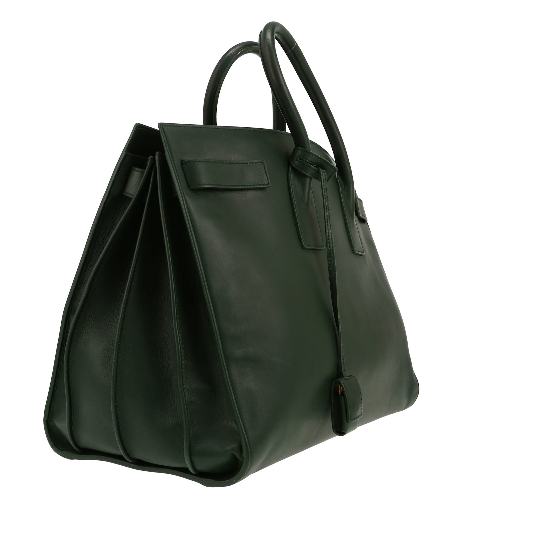 Saint Laurent  Sac de jour handbag  in green leather
