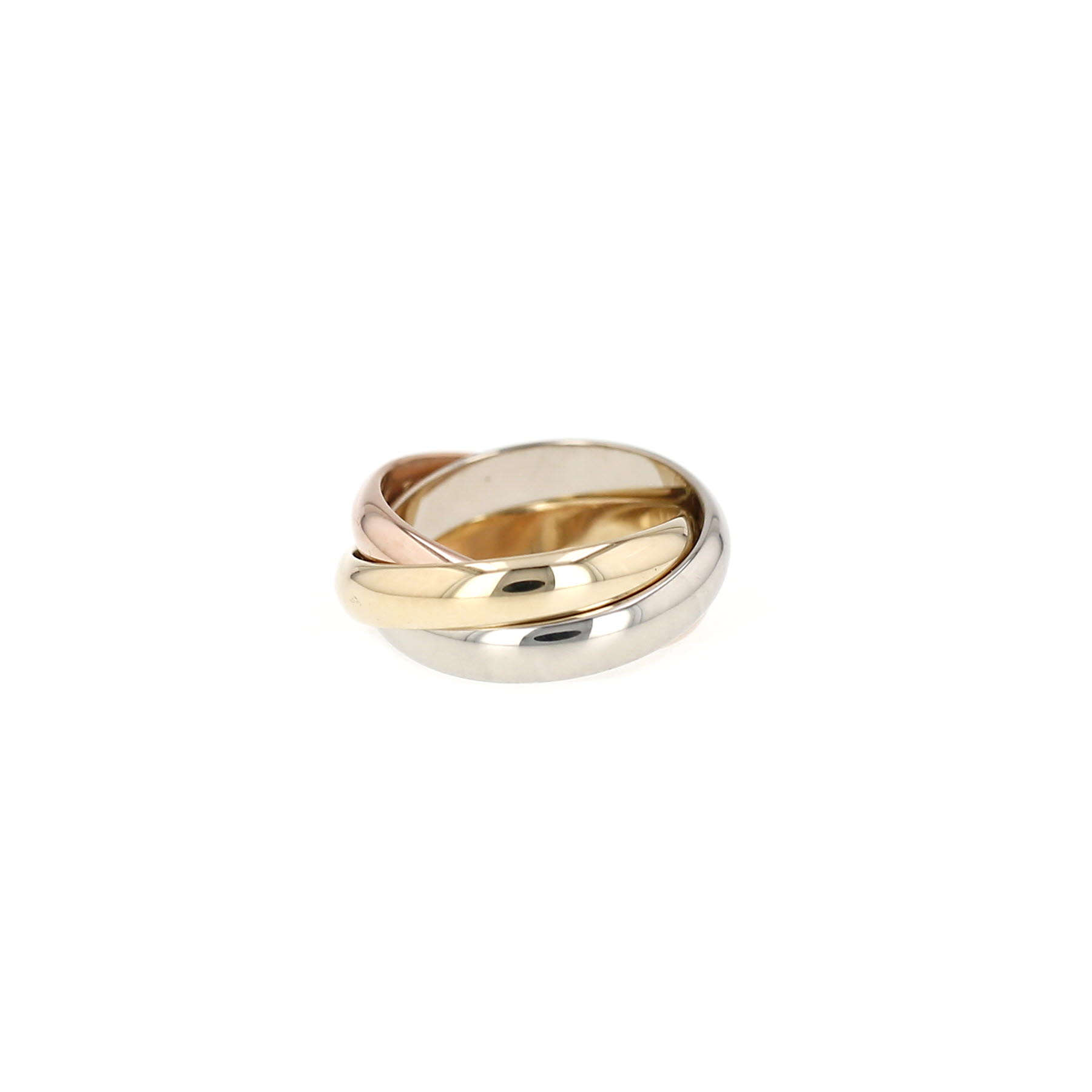 Bague Cartier Trinity moyen modèle en 3 ors, taille 49