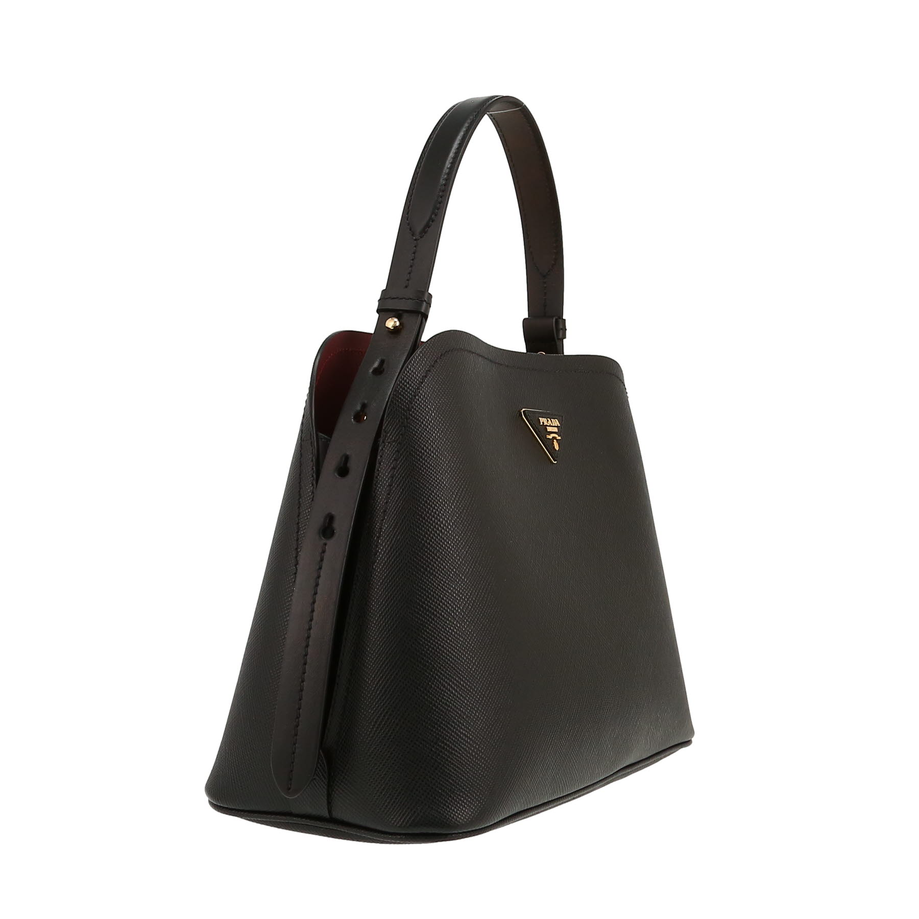 Borsa a tracolla Prada  Matinée in pelle saffiano nera