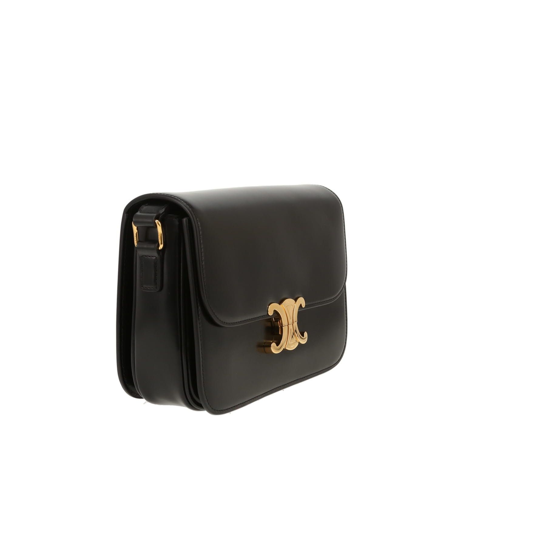 Borsa a tracolla Celine  Triomphe in pelle nera