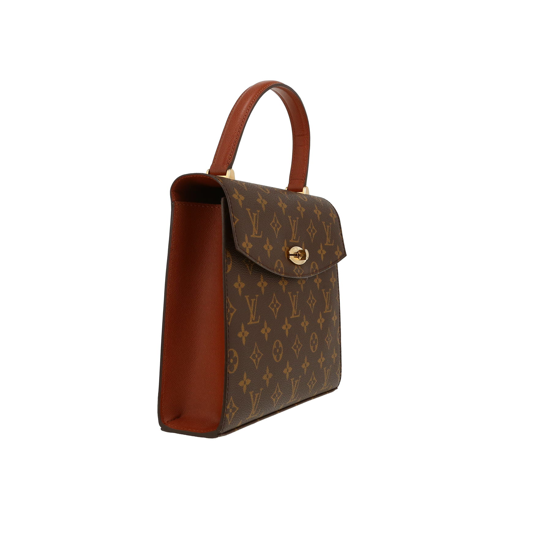 Sac à main Louis Vuitton  Malesherbes en toile monogram marron et cuir marron Sac à main Louis Vuitton  Malesherbes en toile monogram marron et cuir marron