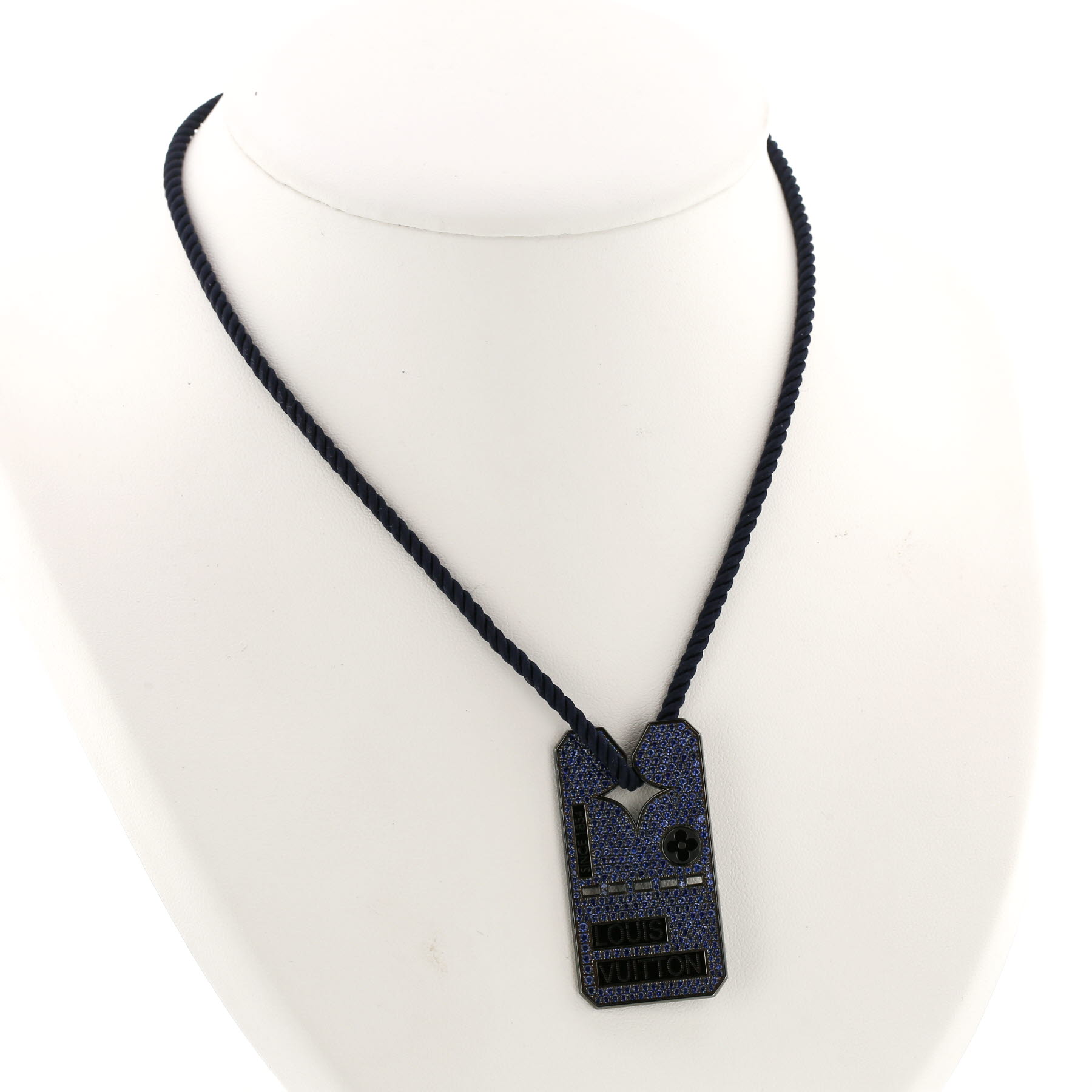 Ciondolo Louis Vuitton  in oro invecchiato e zaffiri