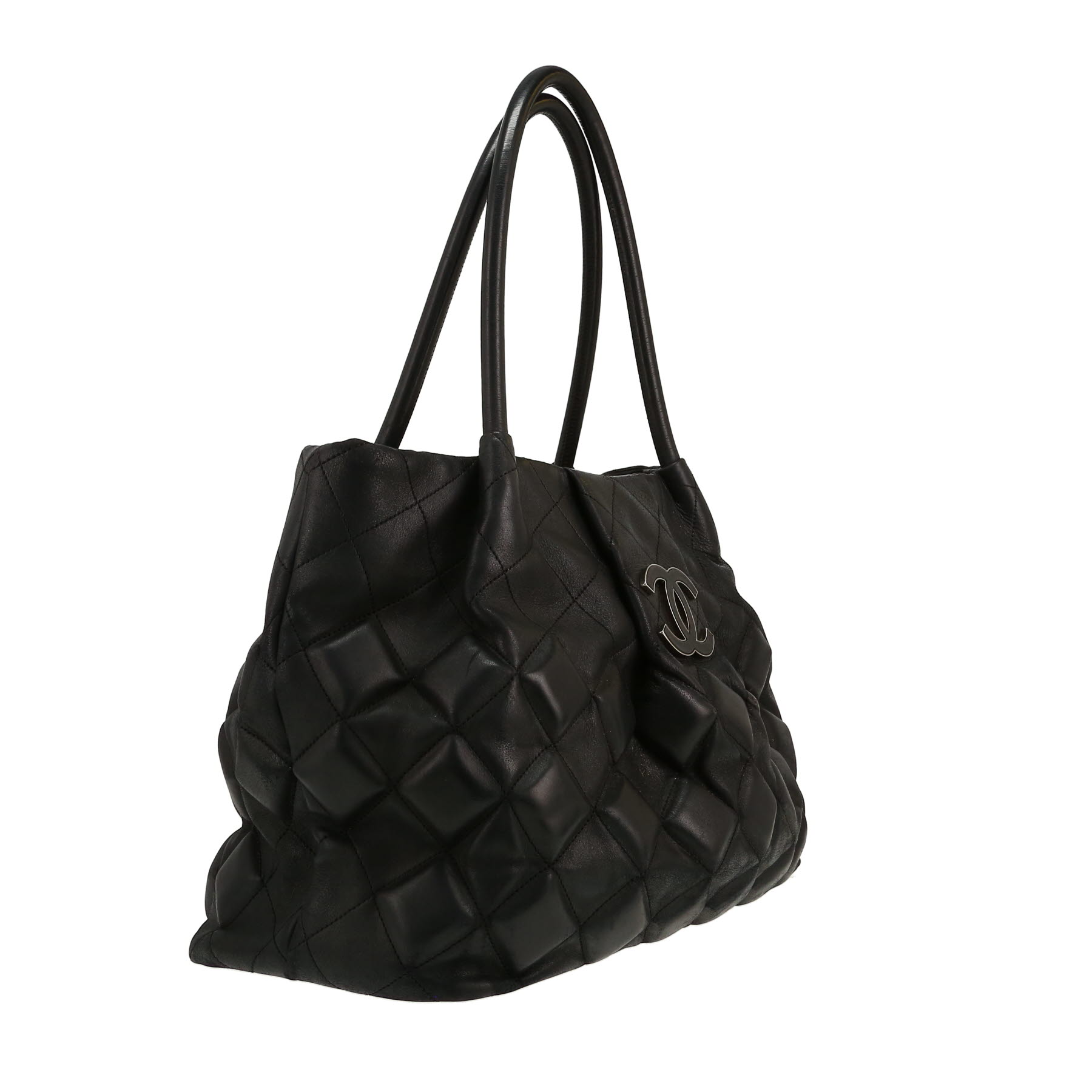 Chanel  Sloane Square handbag  in black quilted leather