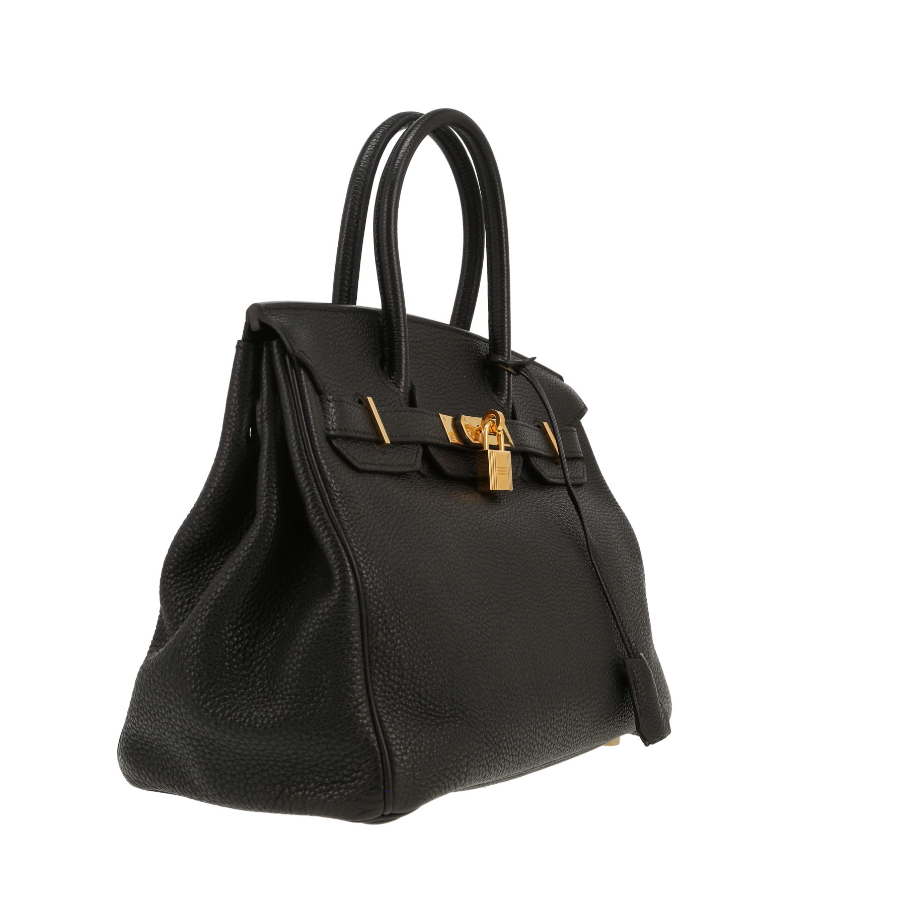 Sac à main Hermès  Birkin 30 cm en cuir togo noir