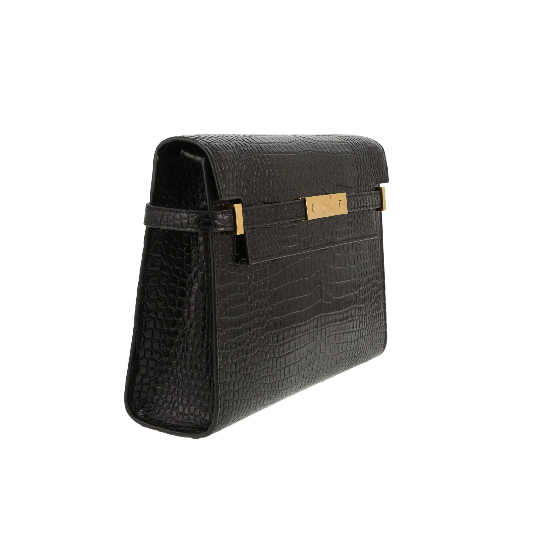 Borsa a tracolla Saint Laurent  Manhattan in pelle nera