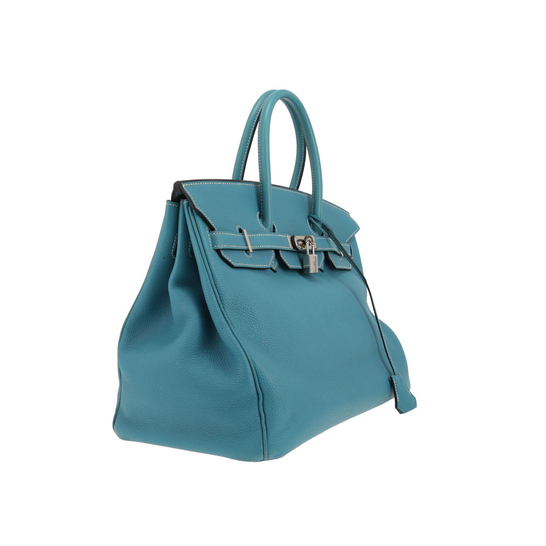 Hermès  Birkin 35 cm handbag  in blue jean togo leather