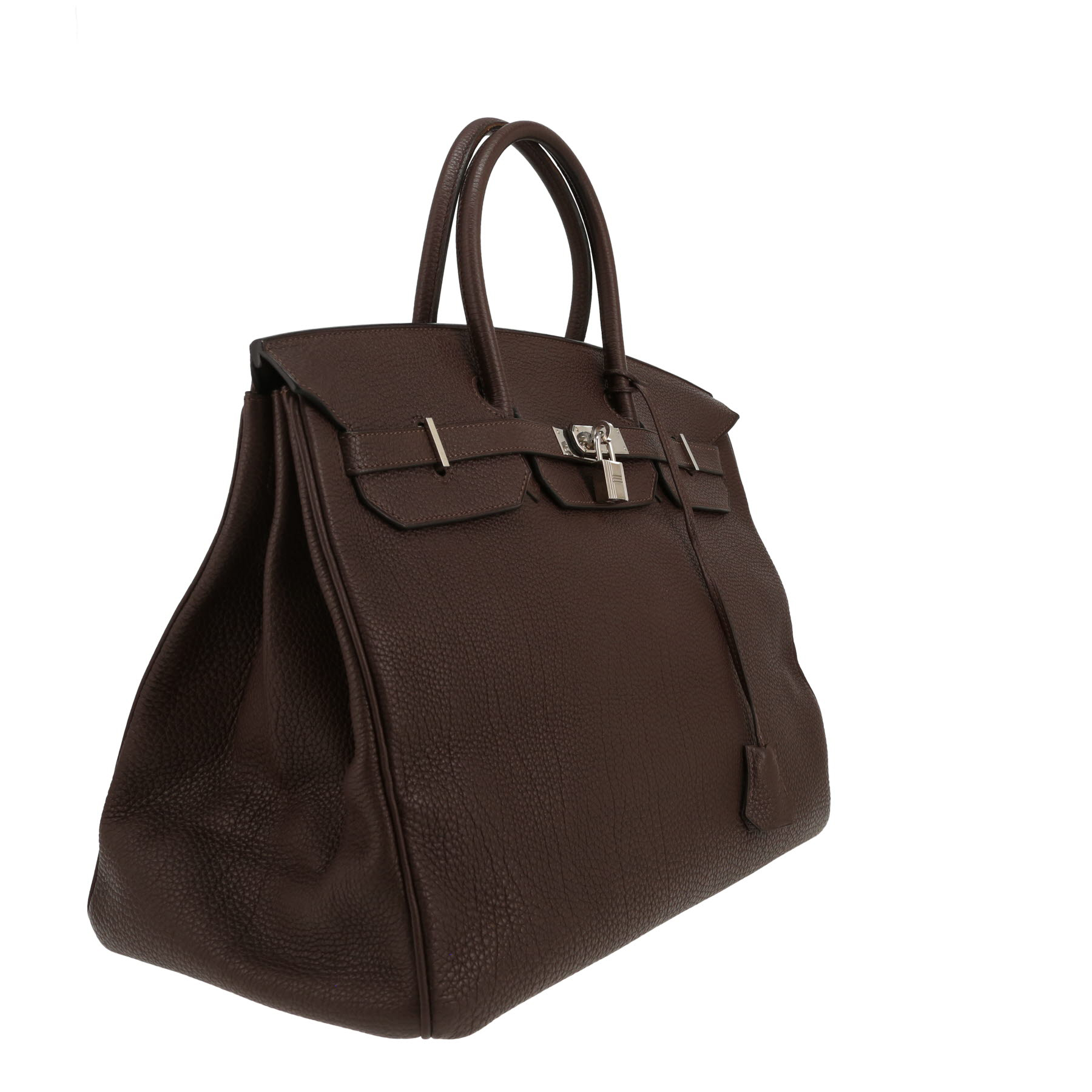 Borsa Hermès  Birkin 40 cm in pelle togo marrone