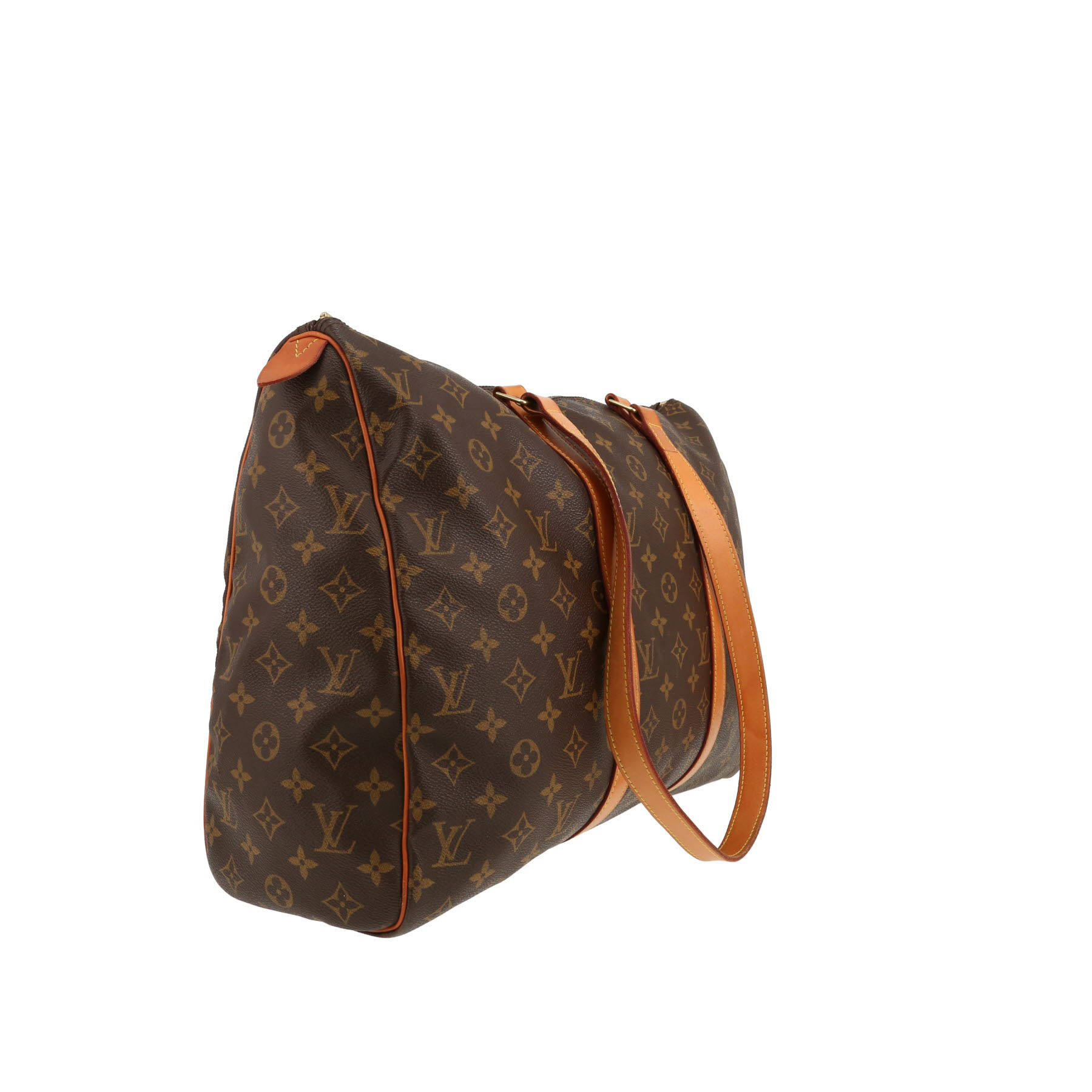 Louis Vuitton  Flanerie weekend bag  monogram canvas  and natural leather