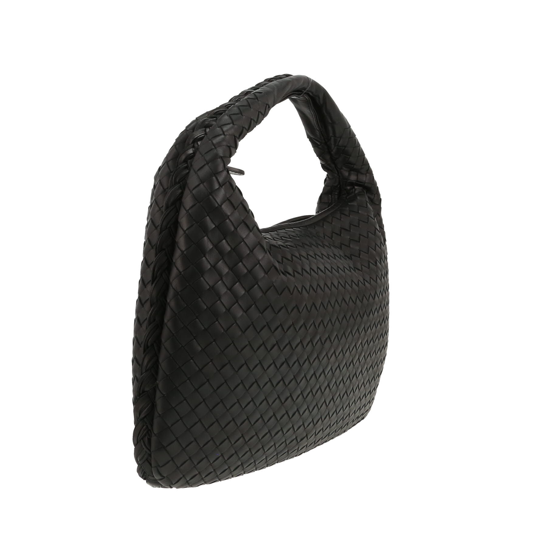 Bottega Veneta Veneta handbag in Noir intrecciato leather