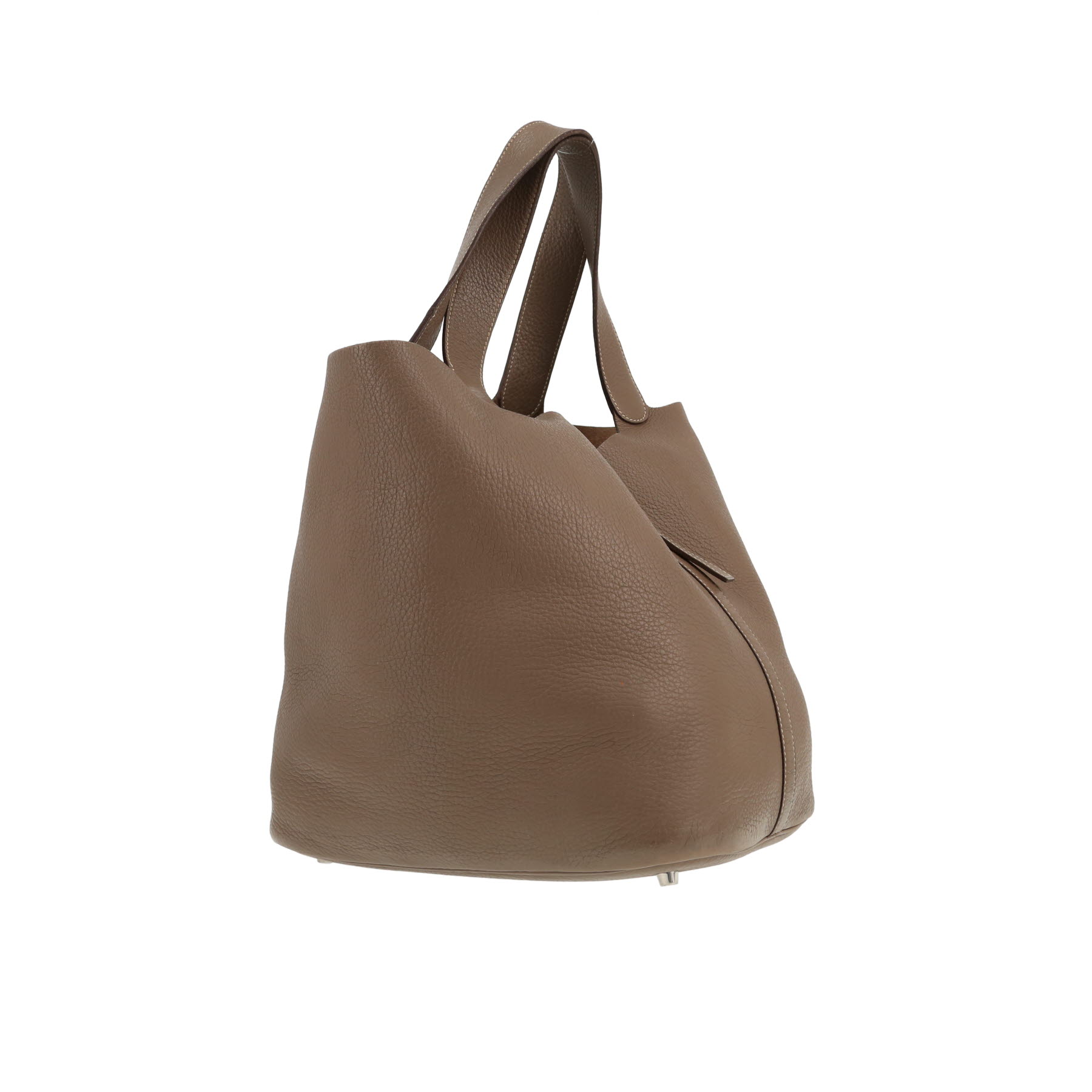 Hermès  Picotin large model  handbag  in etoupe togo leather