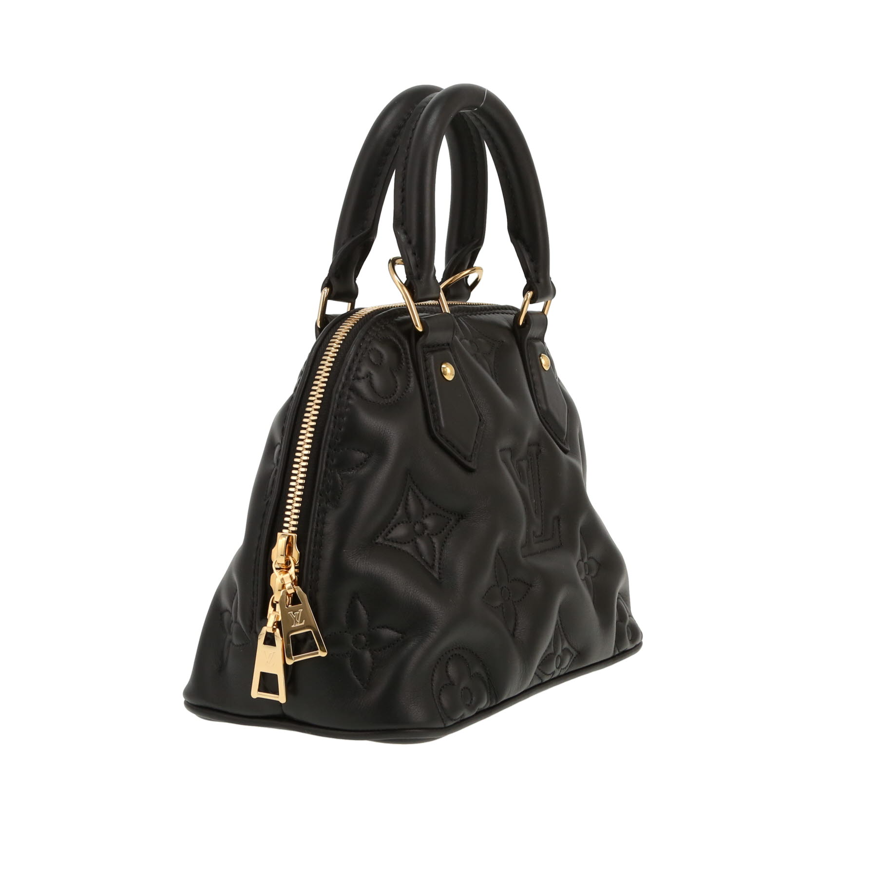 Sac bandoulière Louis Vuitton  Alma BB en cuir monogram noir Sac bandoulière Louis Vuitton  Alma BB en cuir monogram noir