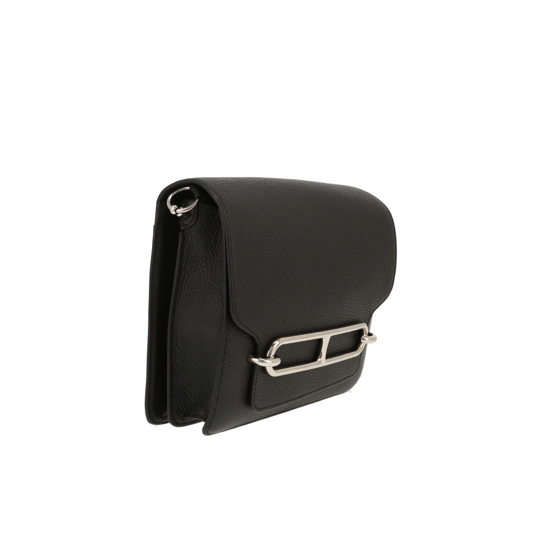 Borsa Hermès  Roulis in pelle taurillon clemence nera
