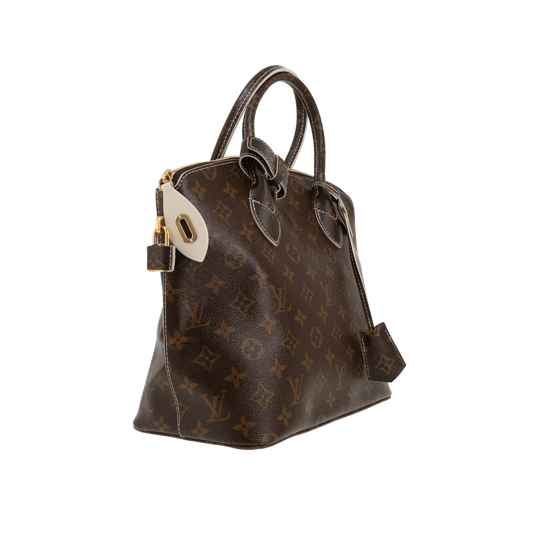 Borsa Louis Vuitton  Lockit in tela monogram marrone