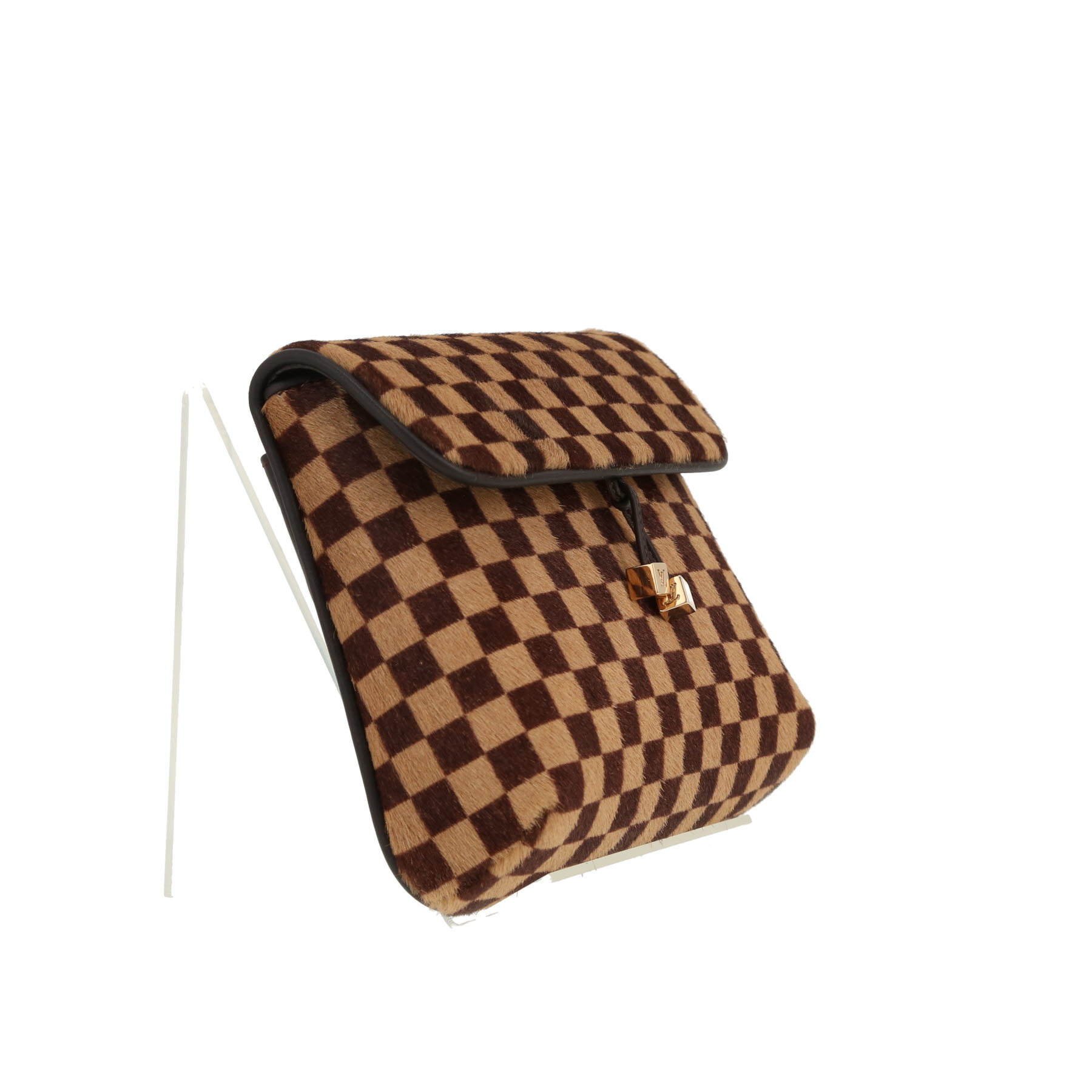 Louis Vuitton   clutch-belt  in beige and brown foal