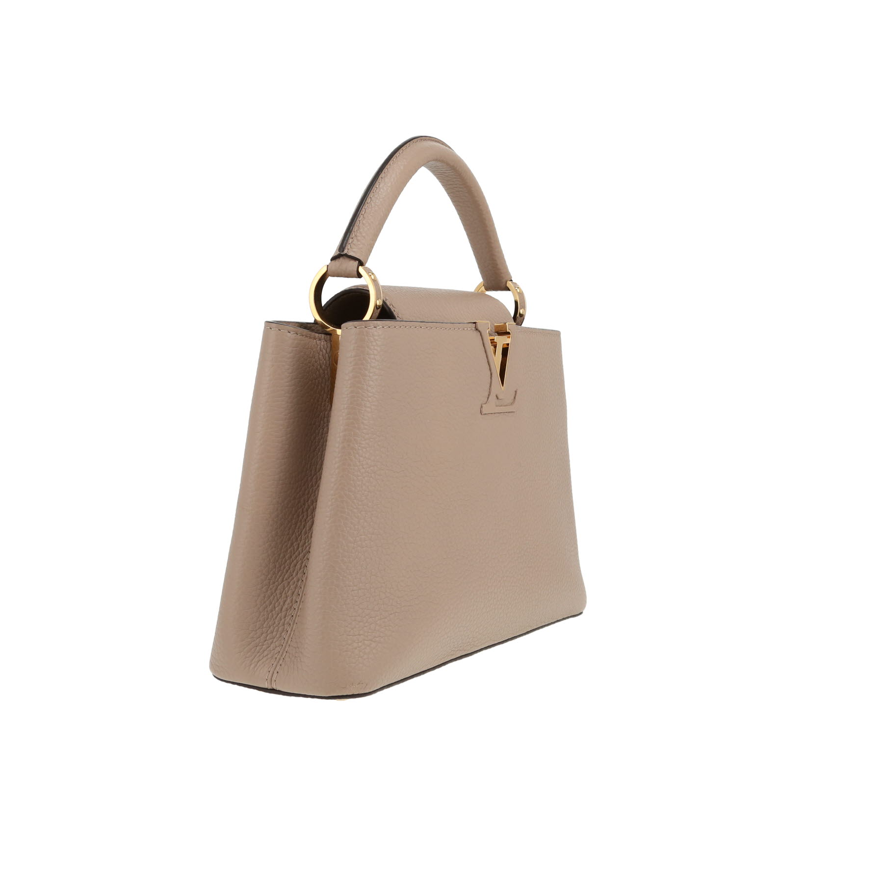 Louis Vuitton  Capucines handbag  in beige leather taurillon clémence