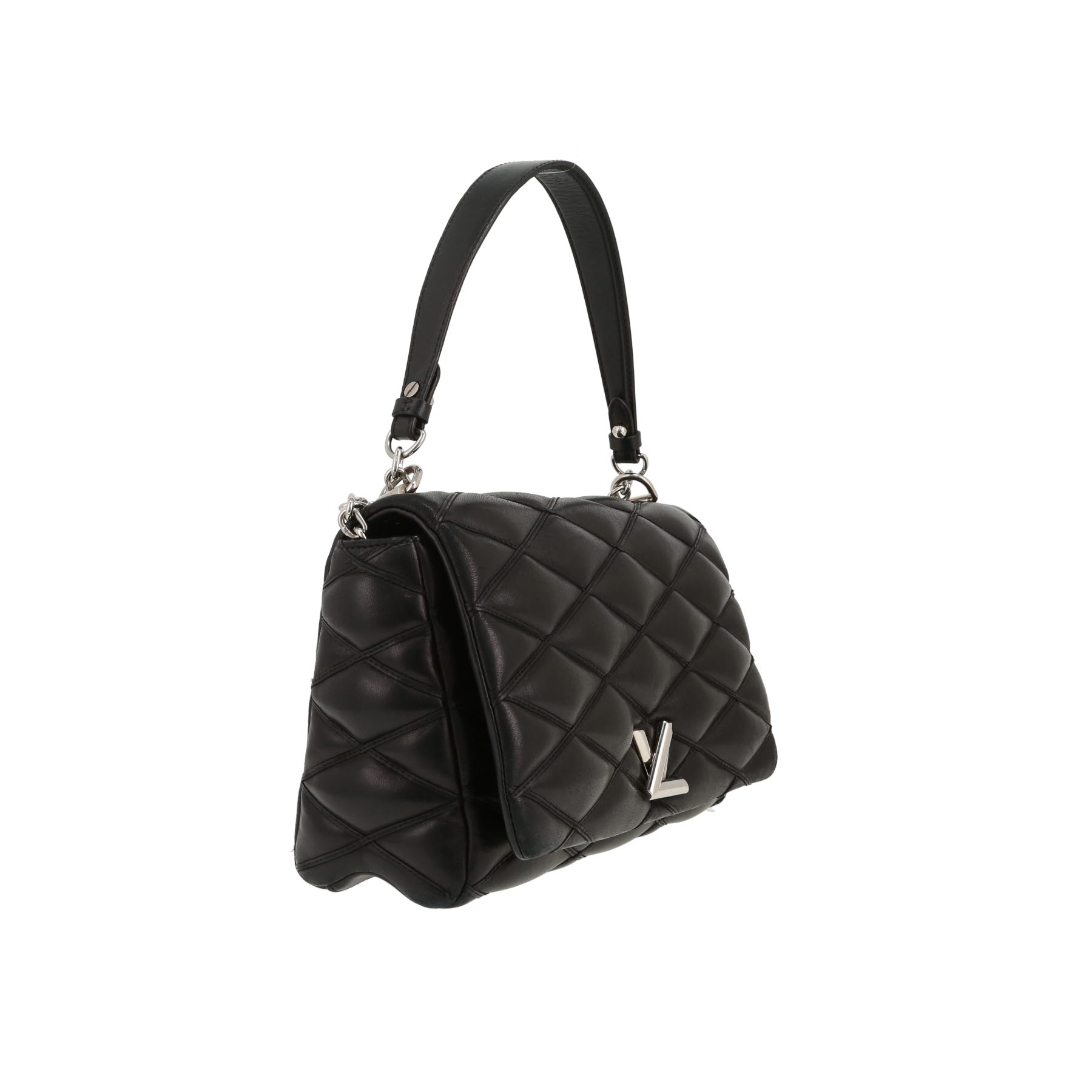 Borsa Louis Vuitton  Malletage in pelle trapuntata nera