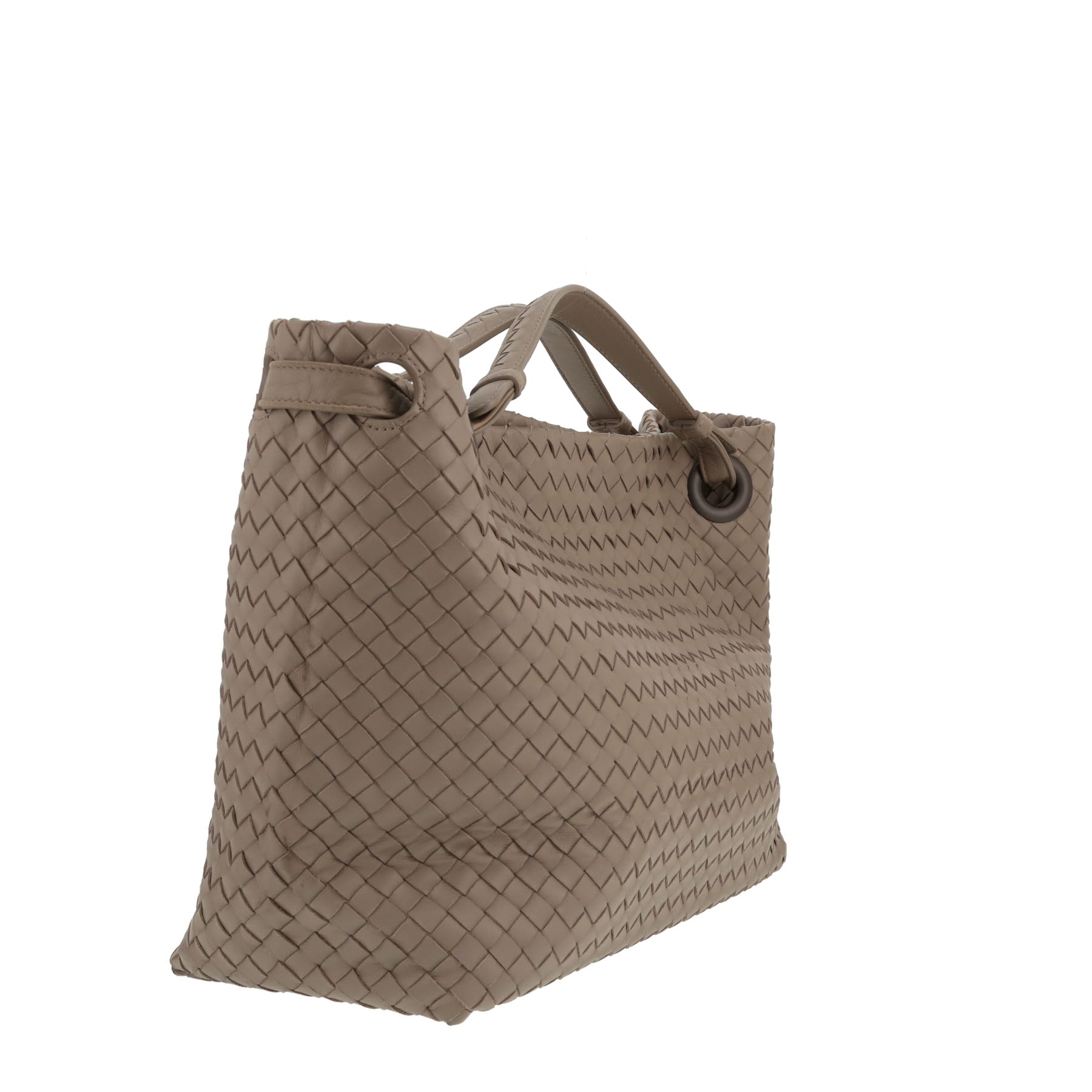 Borsa Bottega Veneta   in pelle intrecciata grigia