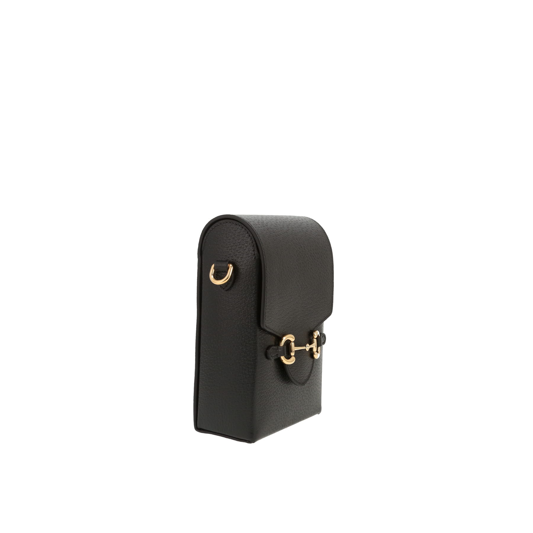 Gucci  1955 Horsebit shoulder bag  in black leather