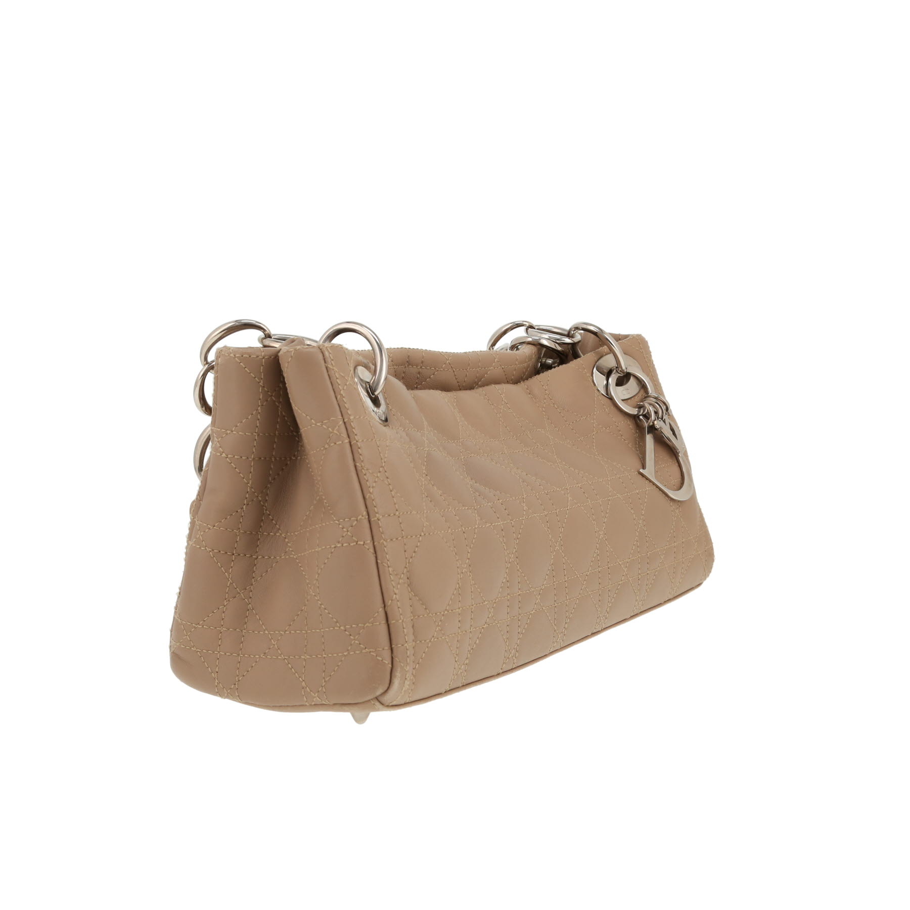 Borsa Dior   in pelle cannage beige