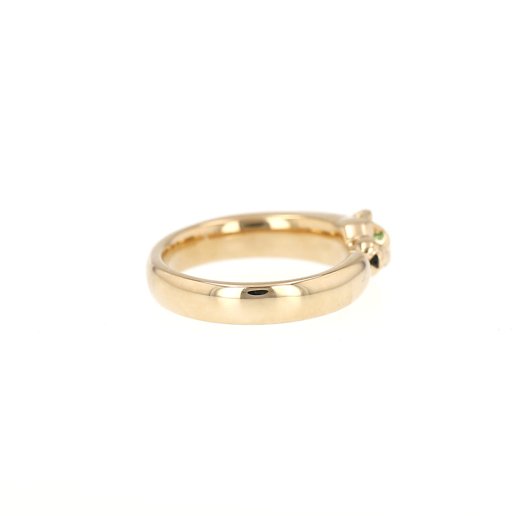 Cartier Panthère small model ring in yellow gold, tsavorites and onyx