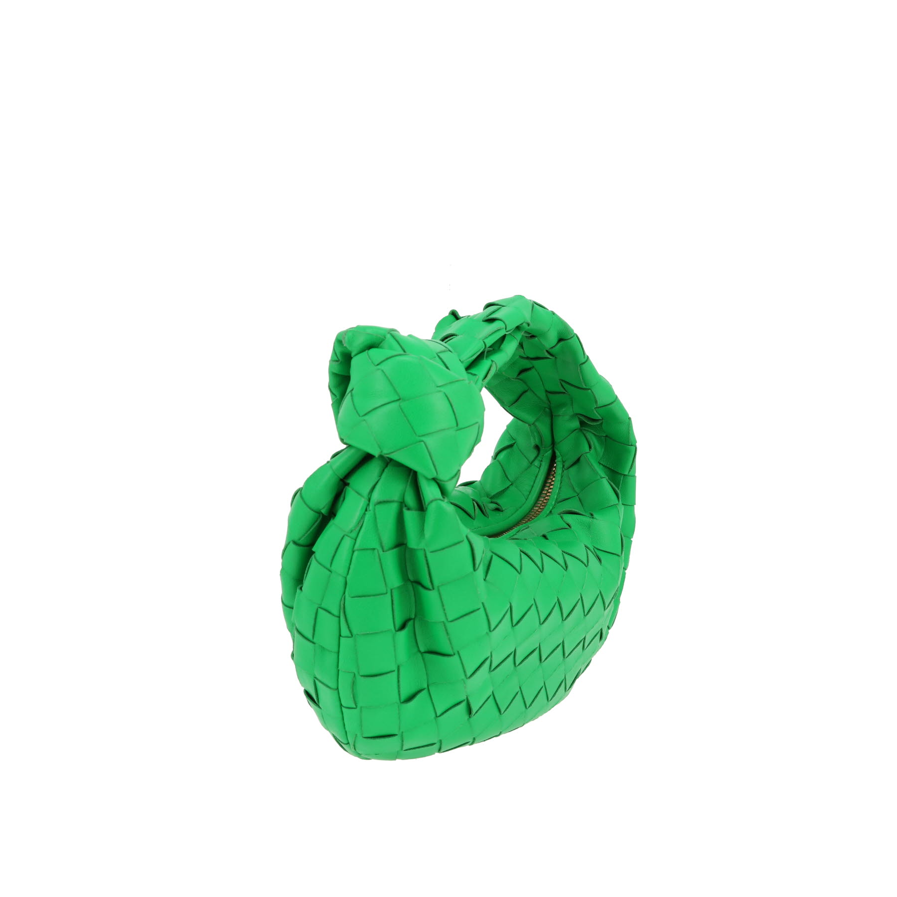 Borsa Bottega Veneta  Mini Jodie in pelle intrecciata verde
