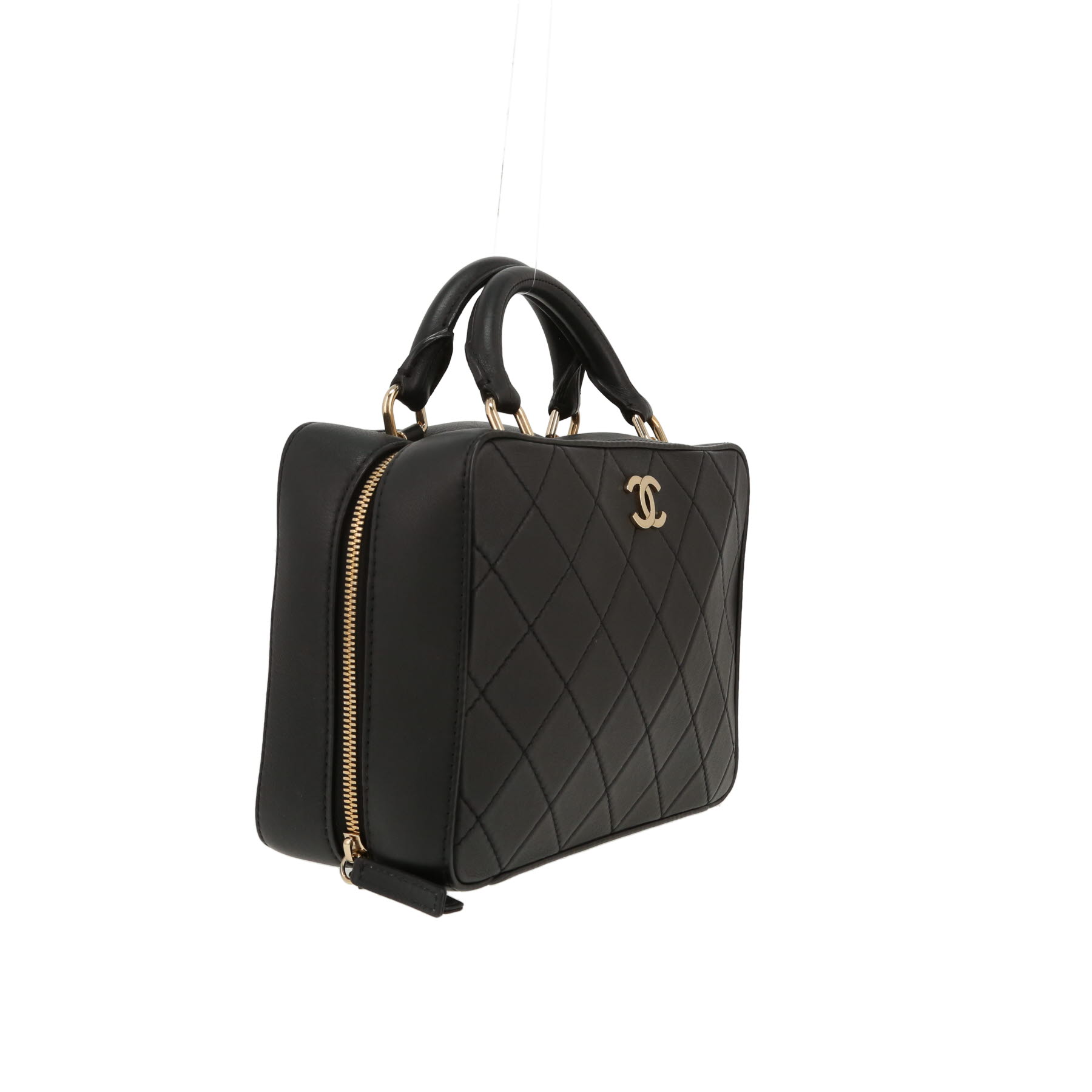 Borsa Chanel   in pelle trapuntata nera