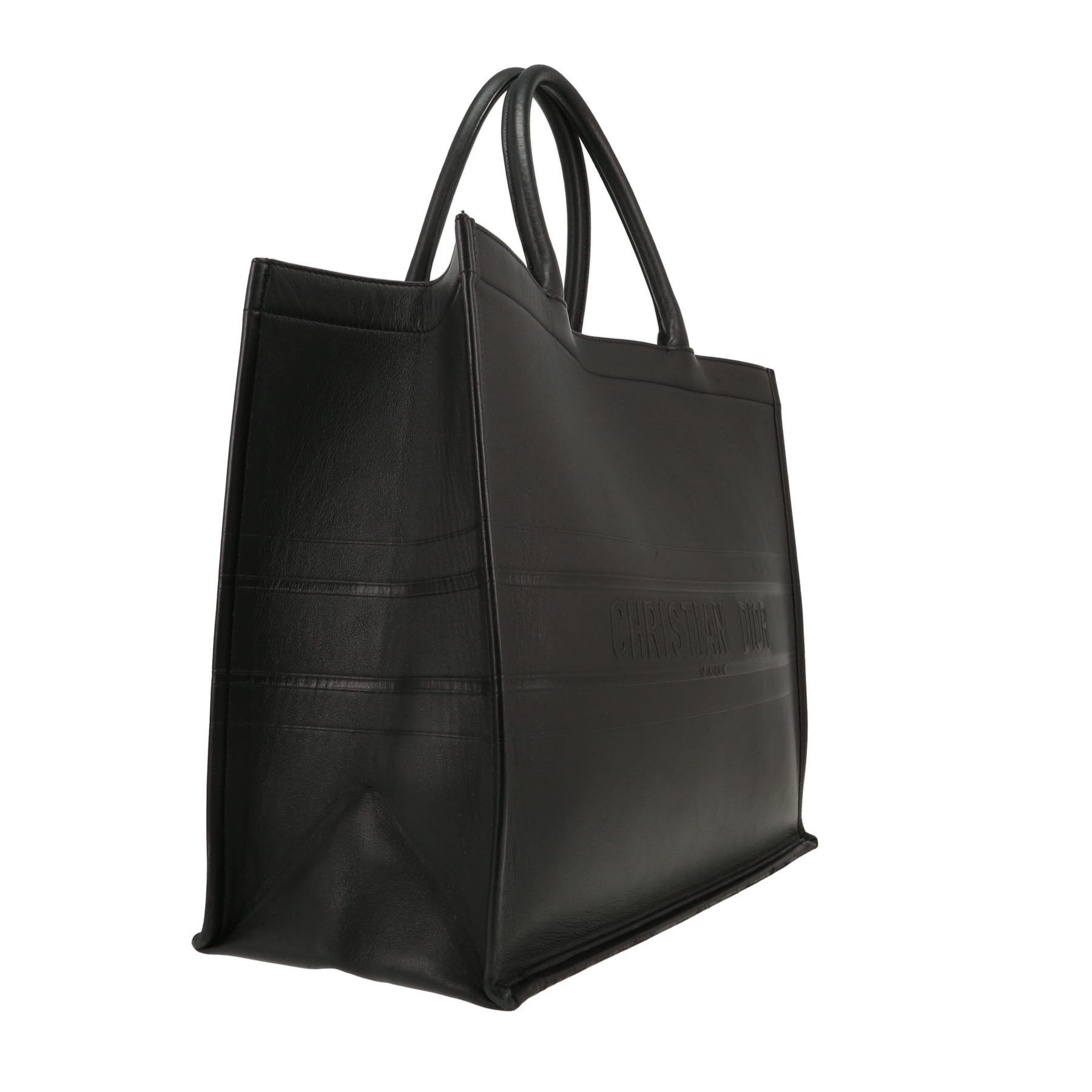 Sac cabas Dior  Book Tote en cuir noir