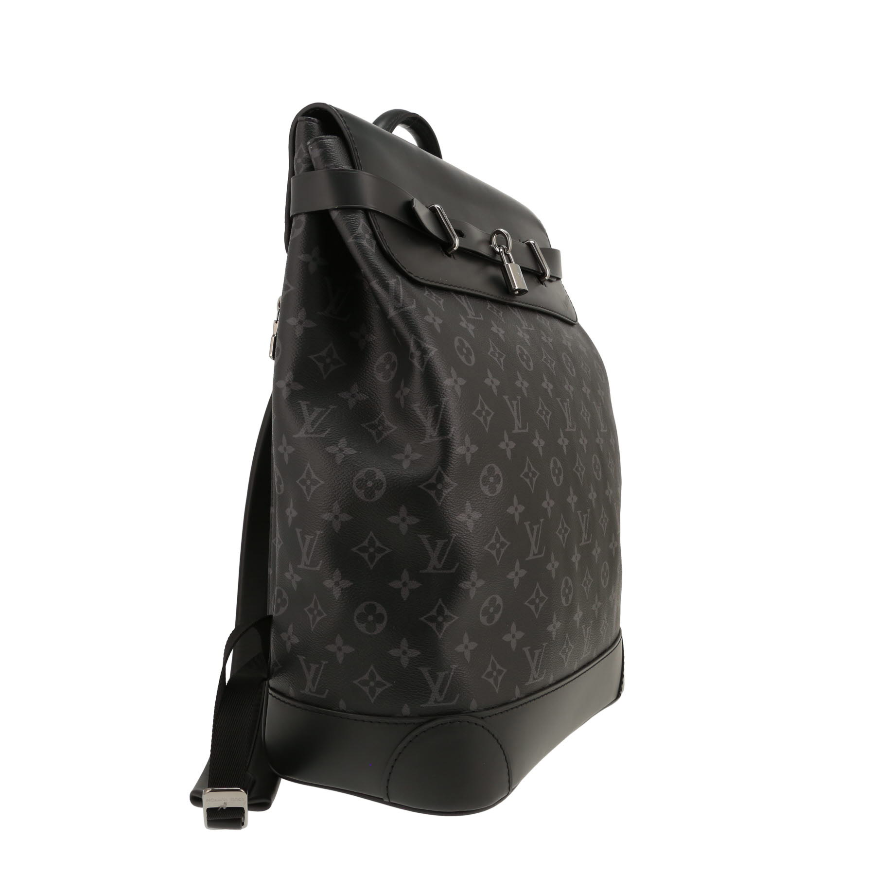 Zaino Louis Vuitton  Steamer Bag in tela monogram grigio Graphite e pelle nera