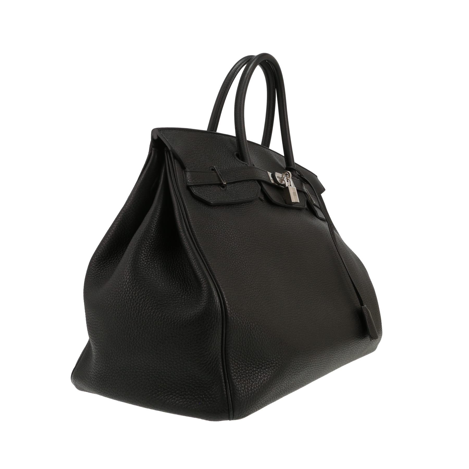 Borsa Hermès  Birkin 40 cm in pelle togo nera