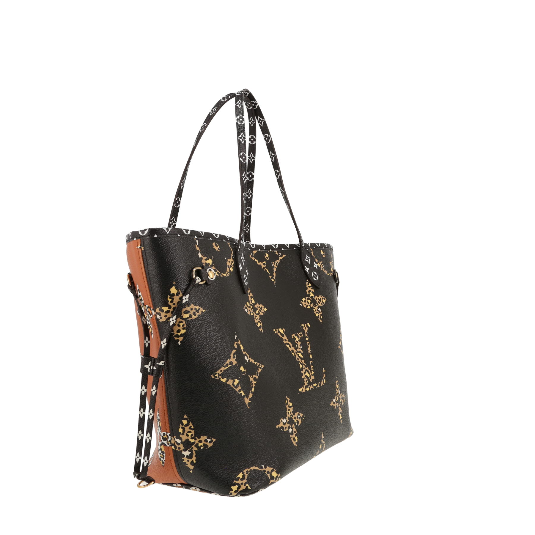 Sac cabas Louis Vuitton  Neverfull en toile monogram enduite noire
