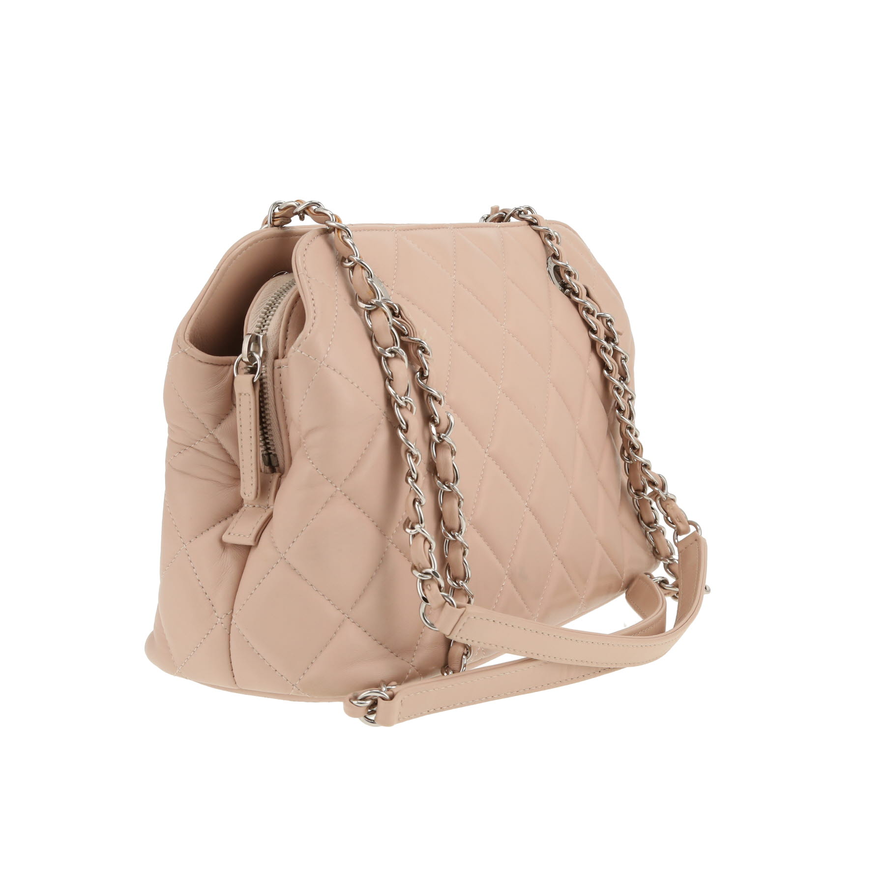 Borsa Chanel  Mademoiselle in pelle trapuntata rosa