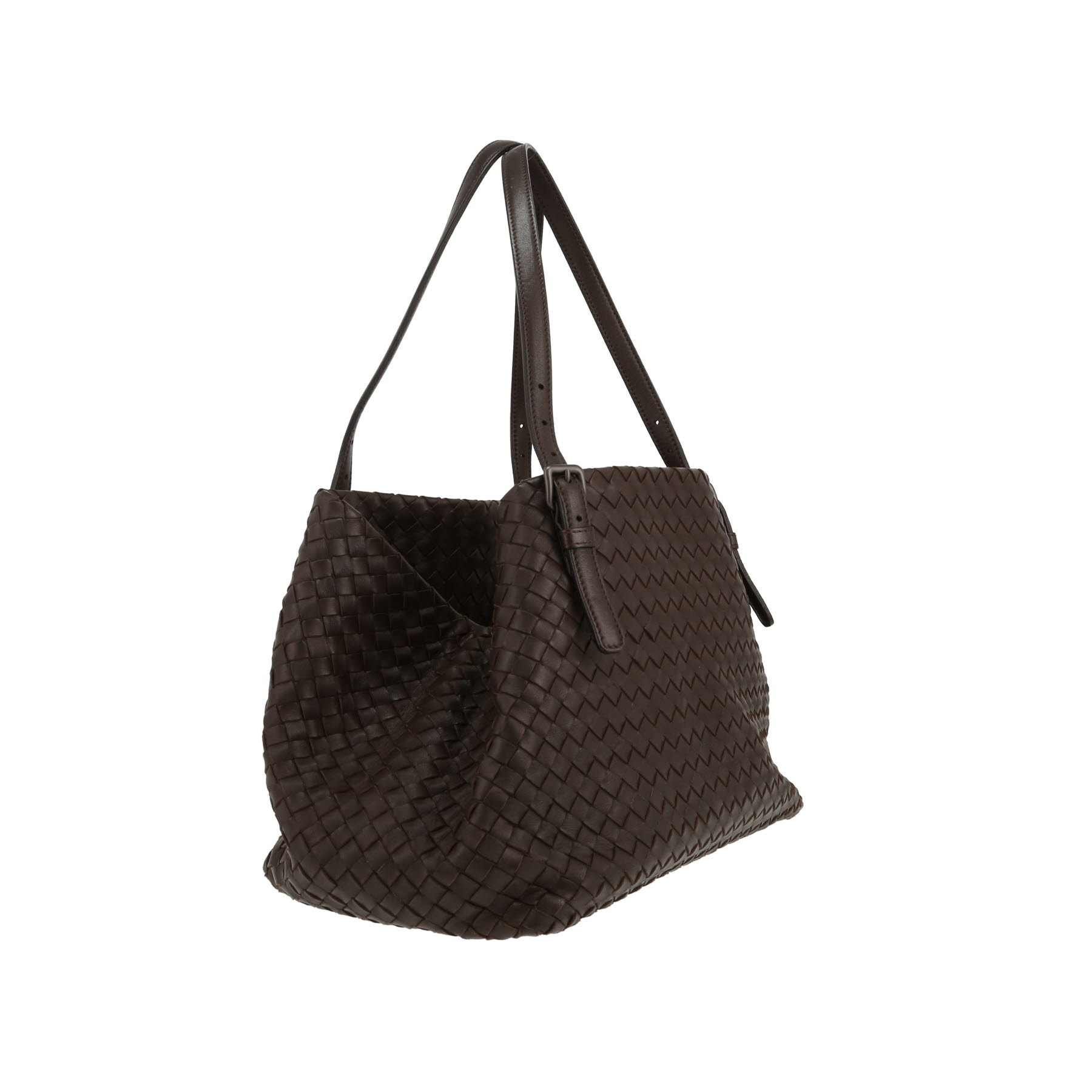 Bolso Cabás Bottega Veneta  Fourre-tout en cuero intrecciato marrón