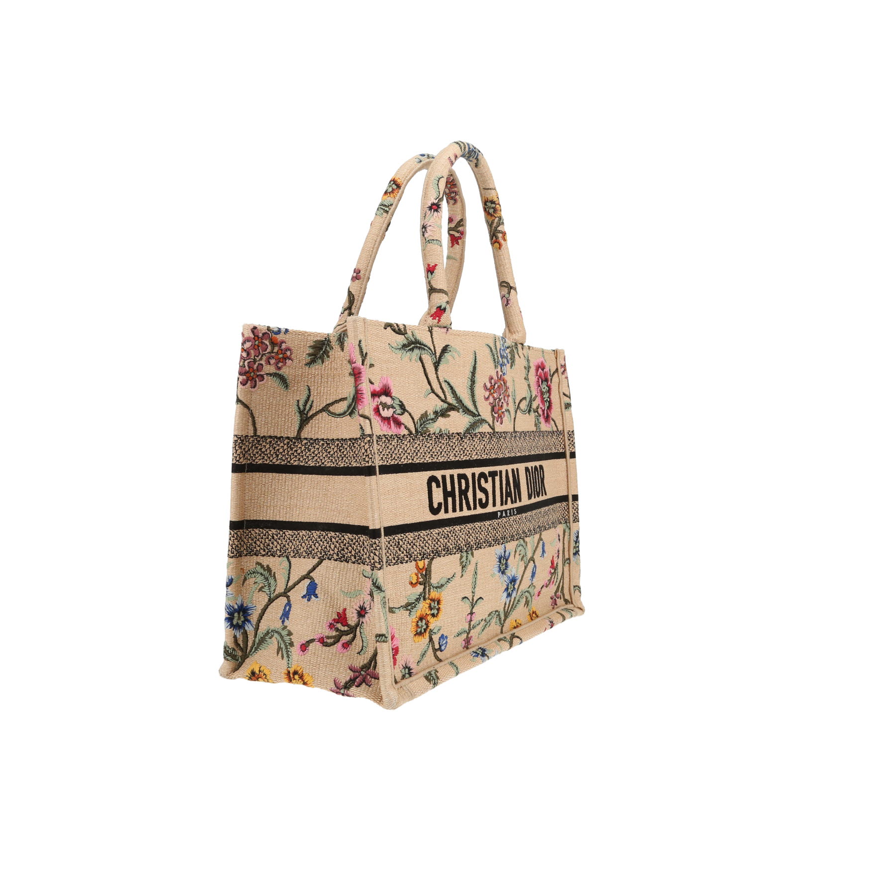 Bolso Cabás Dior  Book Tote en lona beige