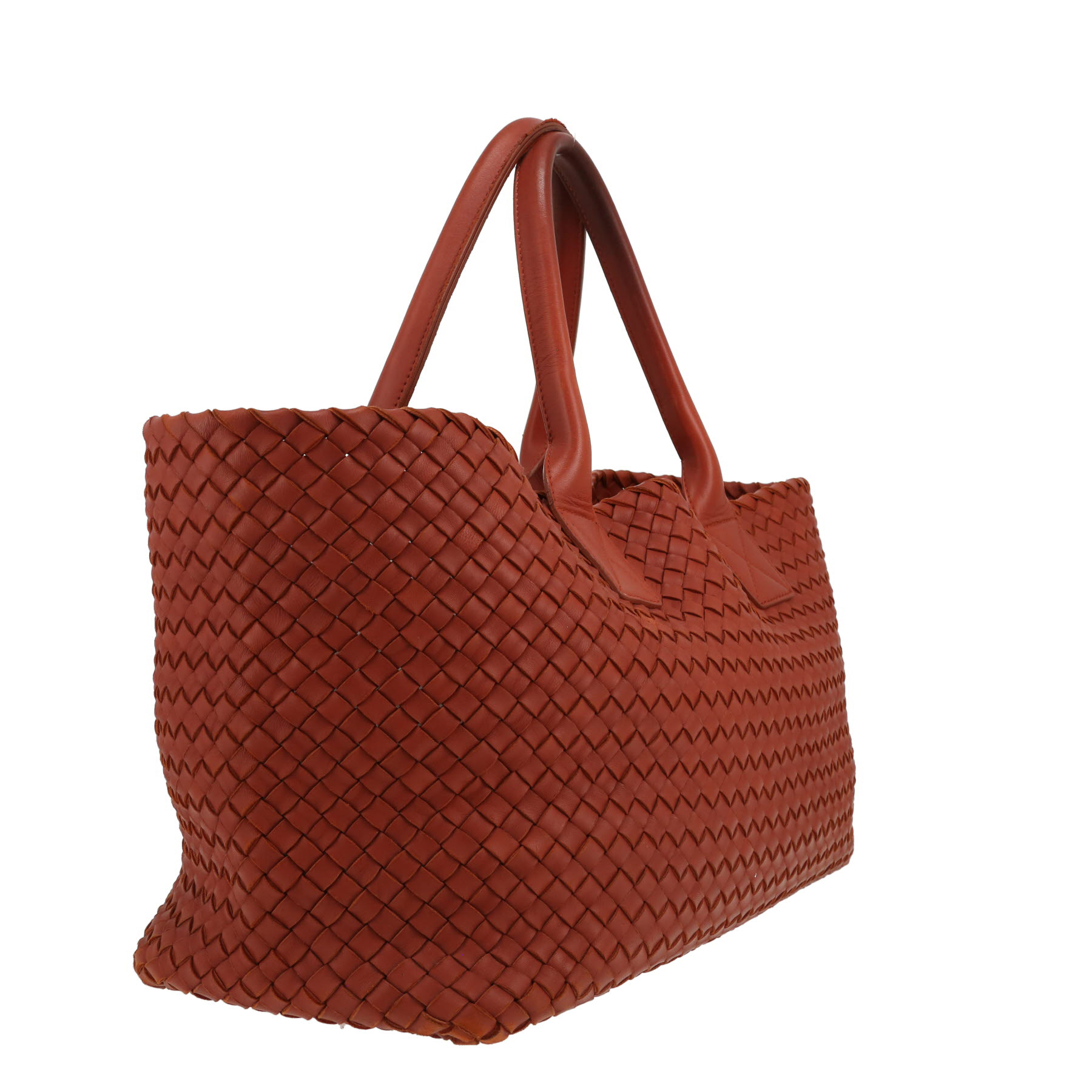 Bottega Veneta  Cabat shopping bag  in brown intrecciato leather