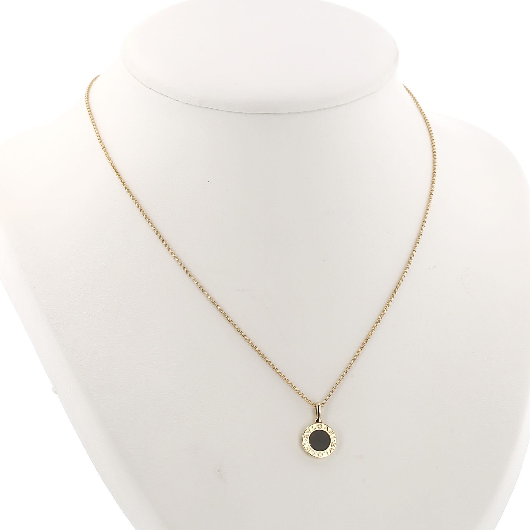 Pendentif Bulgari Bulgari Bulgari en or jaune et onyx