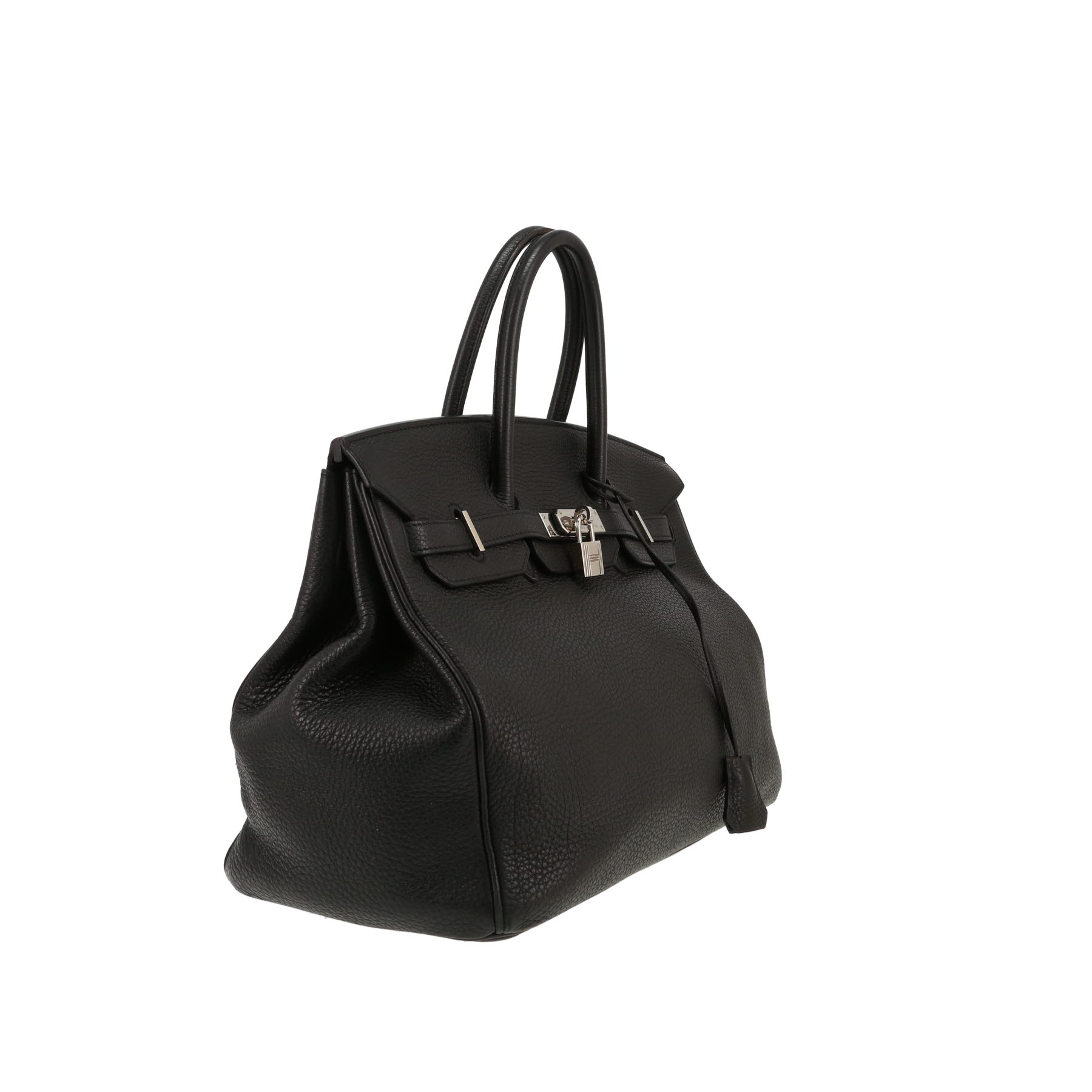 Bolso de mano Hermès  Birkin 35 cm en cuero togo negro