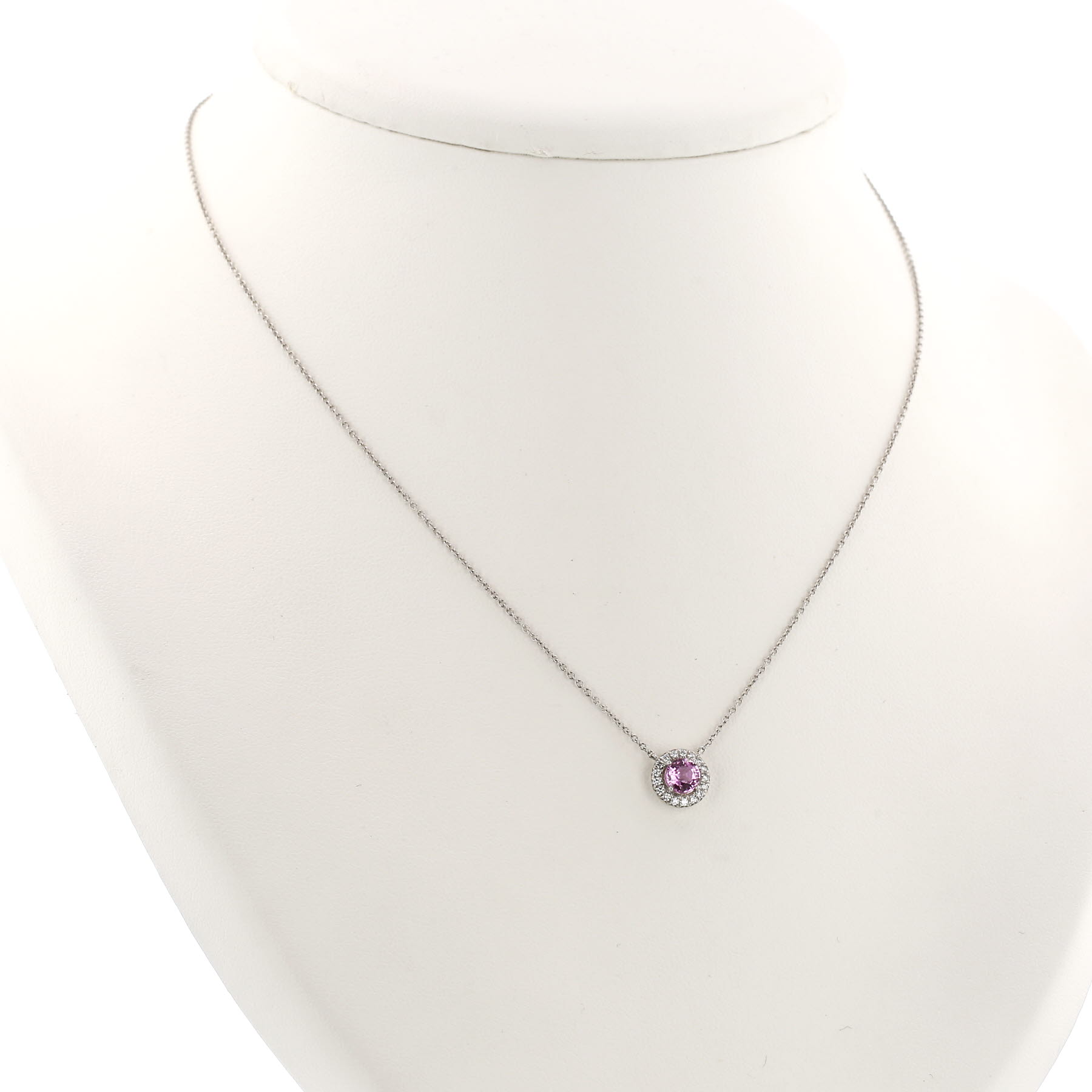 Tiffany 
Co Soleste necklace in platinium, sapphire and diamonds