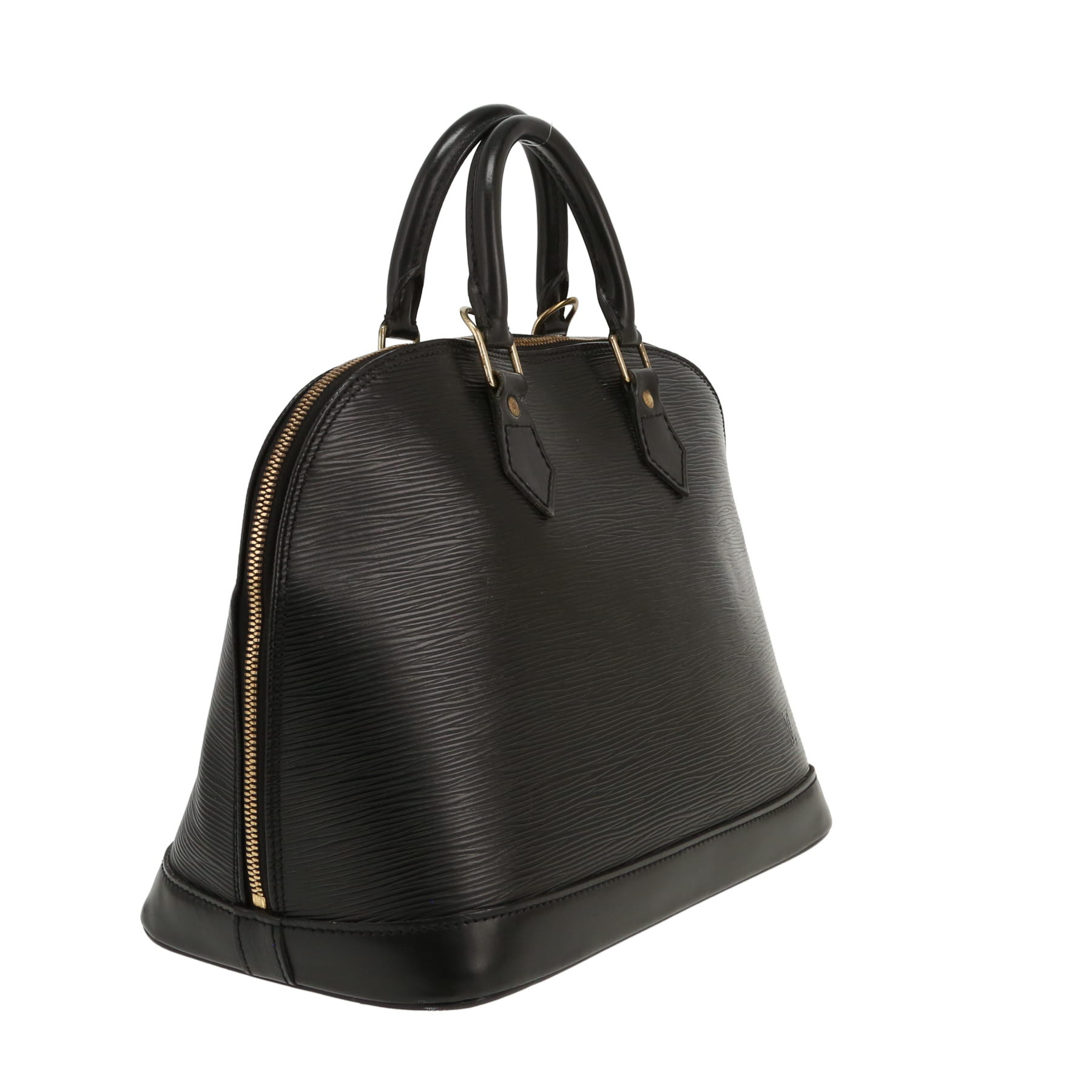 Sac à main Louis Vuitton  Alma en cuir épi noir