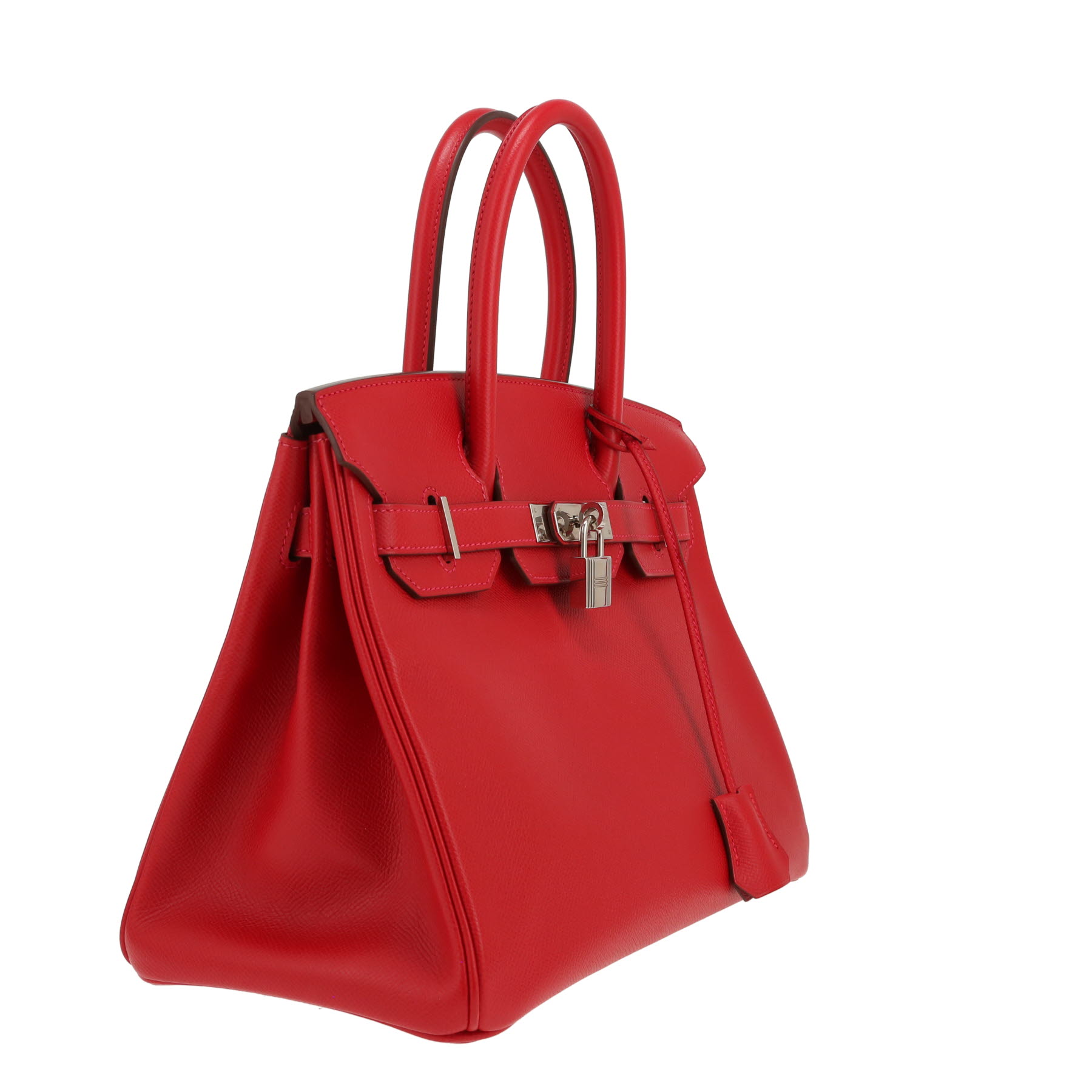 Hermès  Birkin 30 cm handbag  in red epsom leather