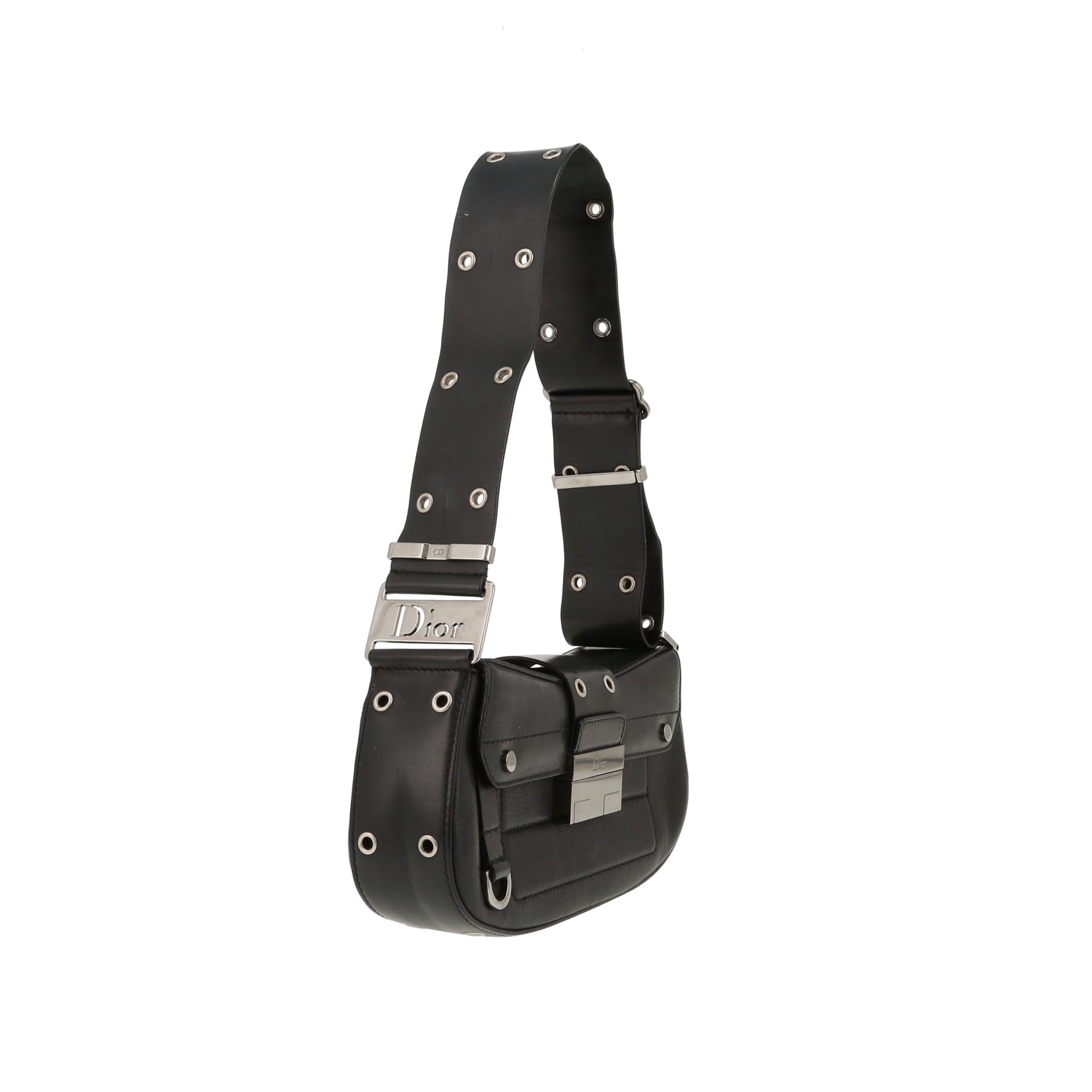 Bolso de mano Dior  Colombus en cuero negro