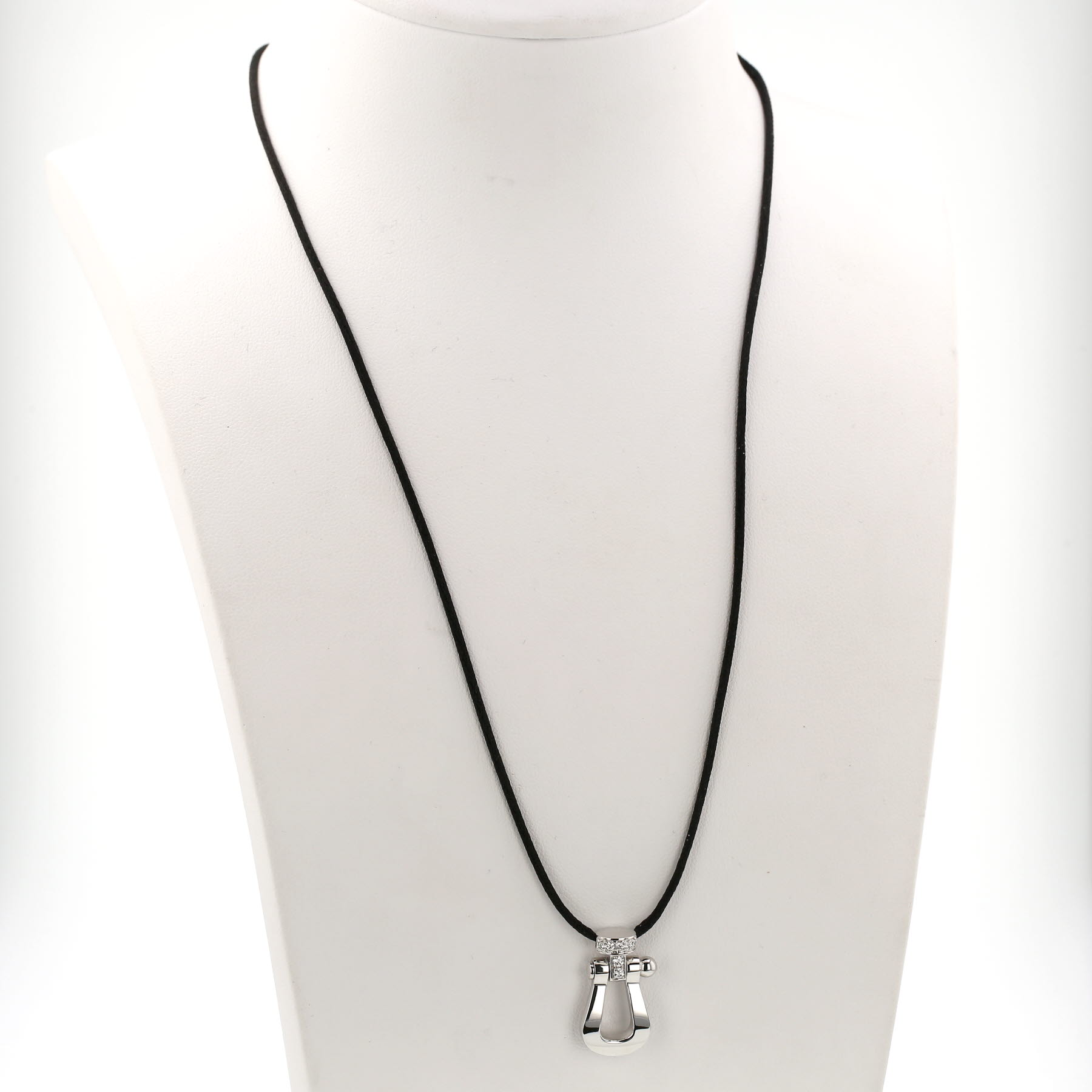 Colgante Fred Force 10 modelo grande de oro blanco y diamantes