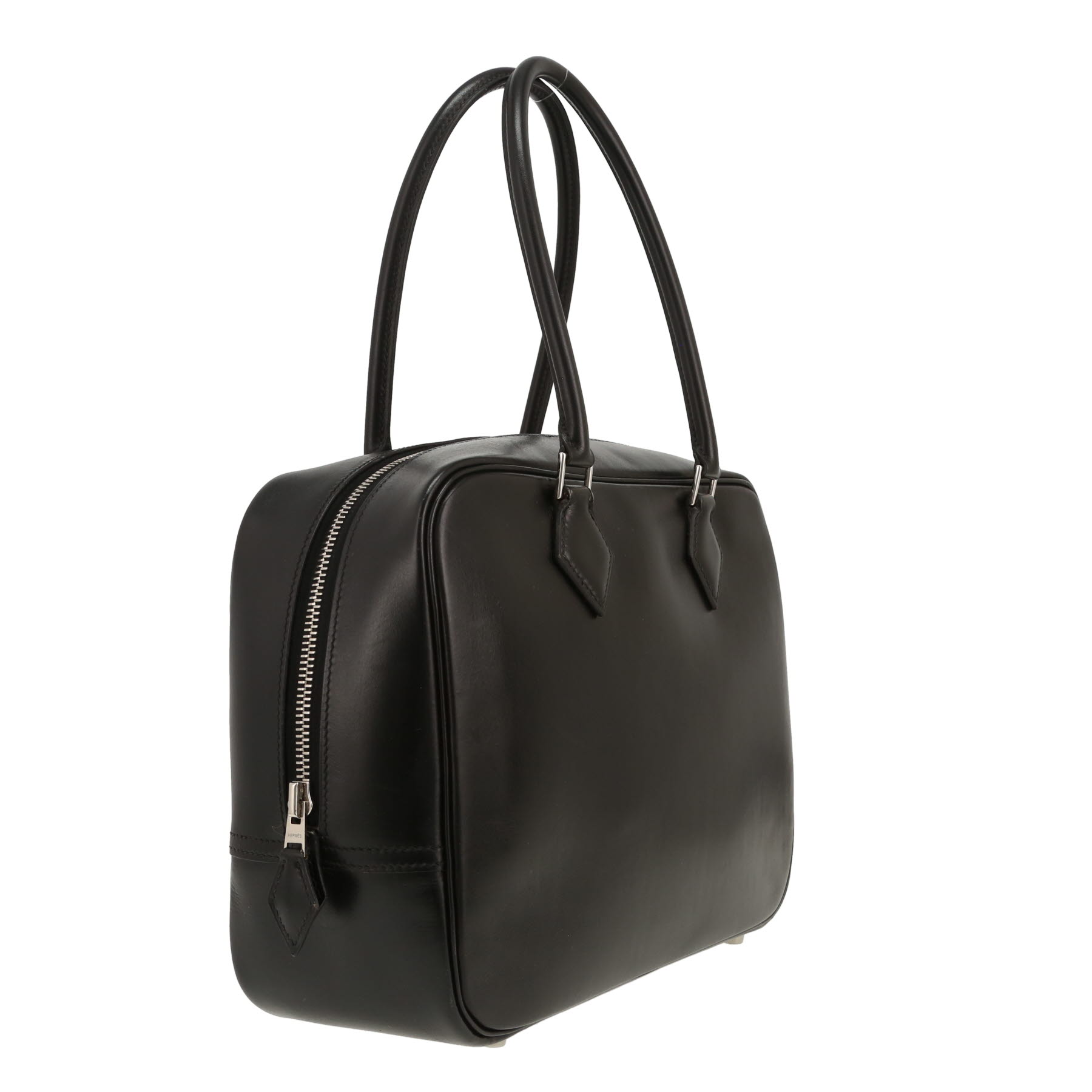 Hermès  Plume handbag  in black box leather