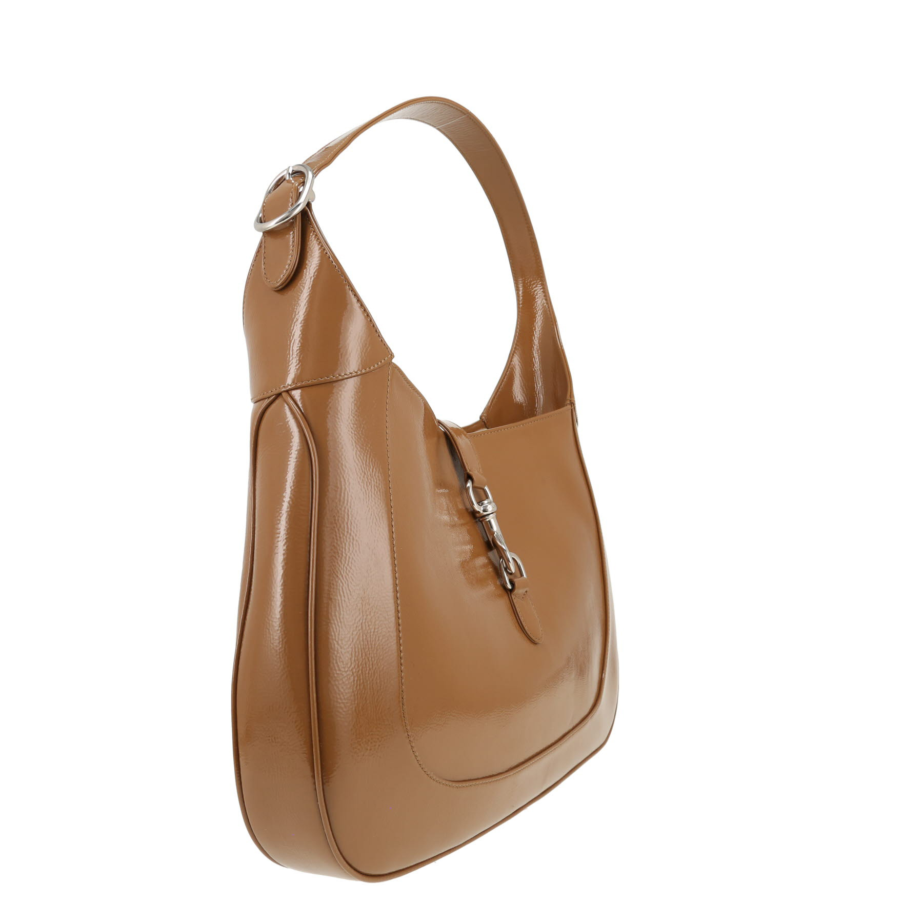 Gucci  Jackie handbag  in beige patent leather