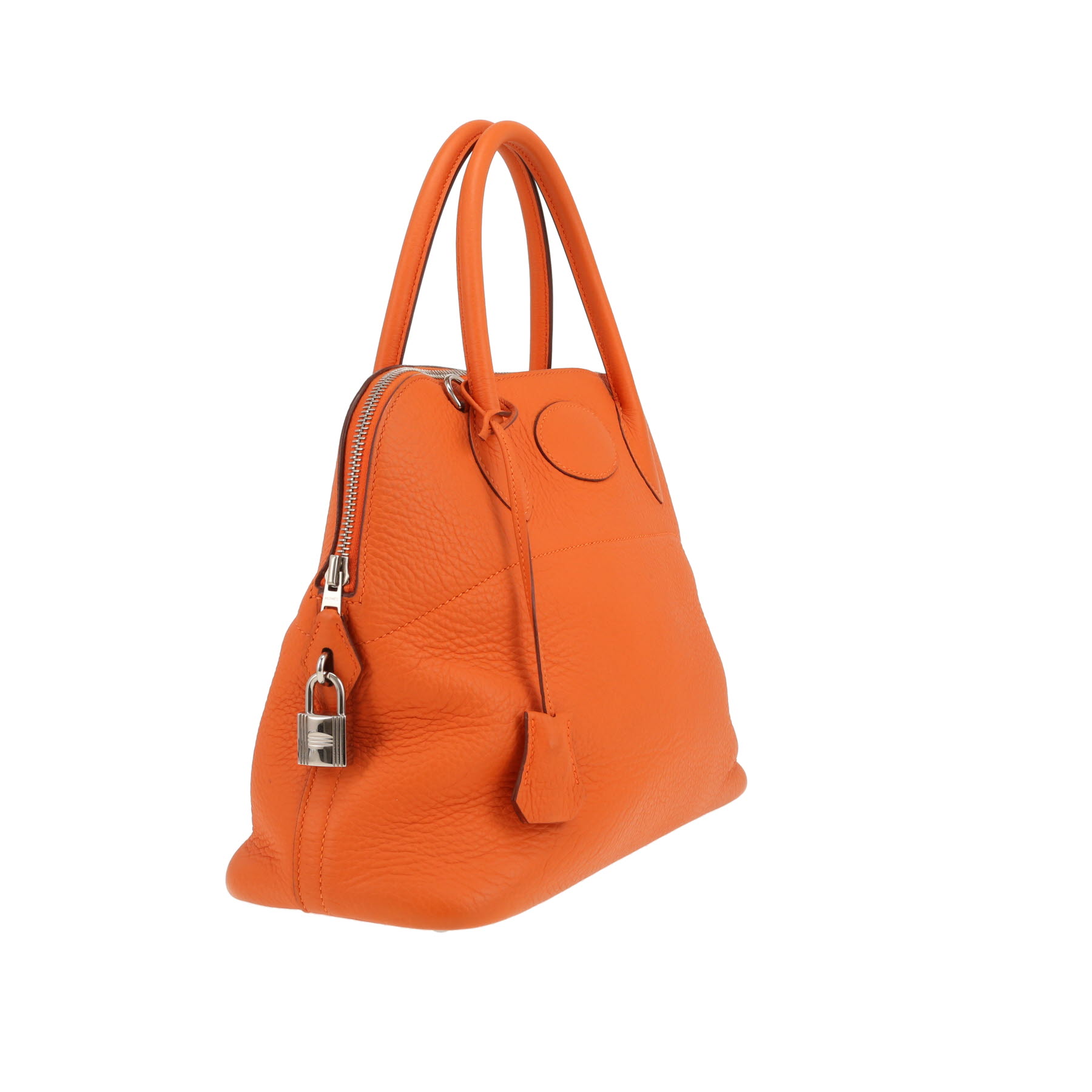 Sac à main Hermès  Bolide 31 cm en cuir taurillon clémence orange