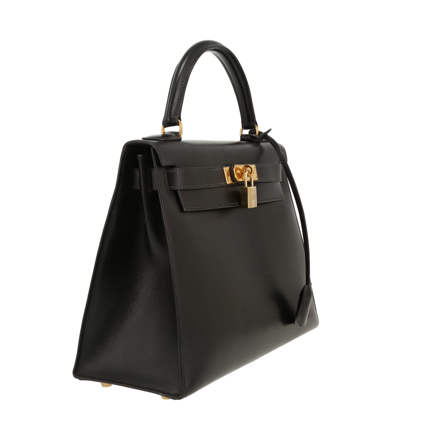 Hermès  Kelly 28 cm handbag  in black box leather