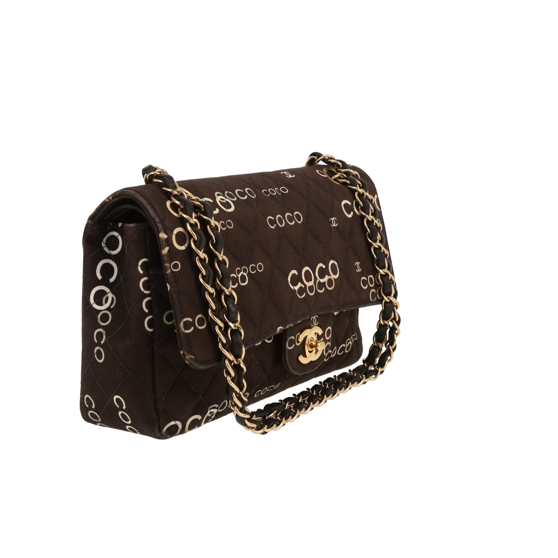 Chanel  Timeless Classic handbag  in black canvas