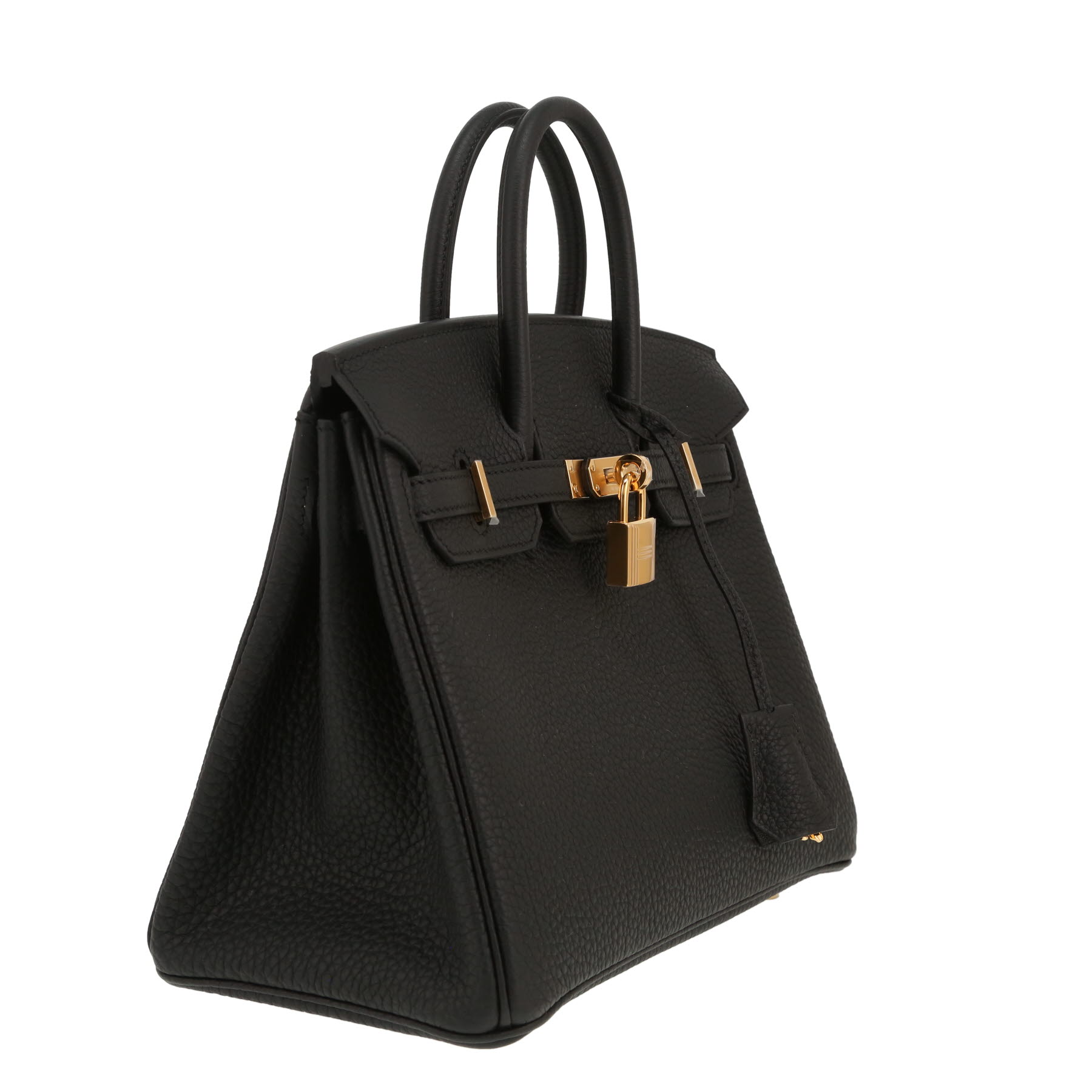 Hermès  Birkin 25 cm handbag  in black togo leather