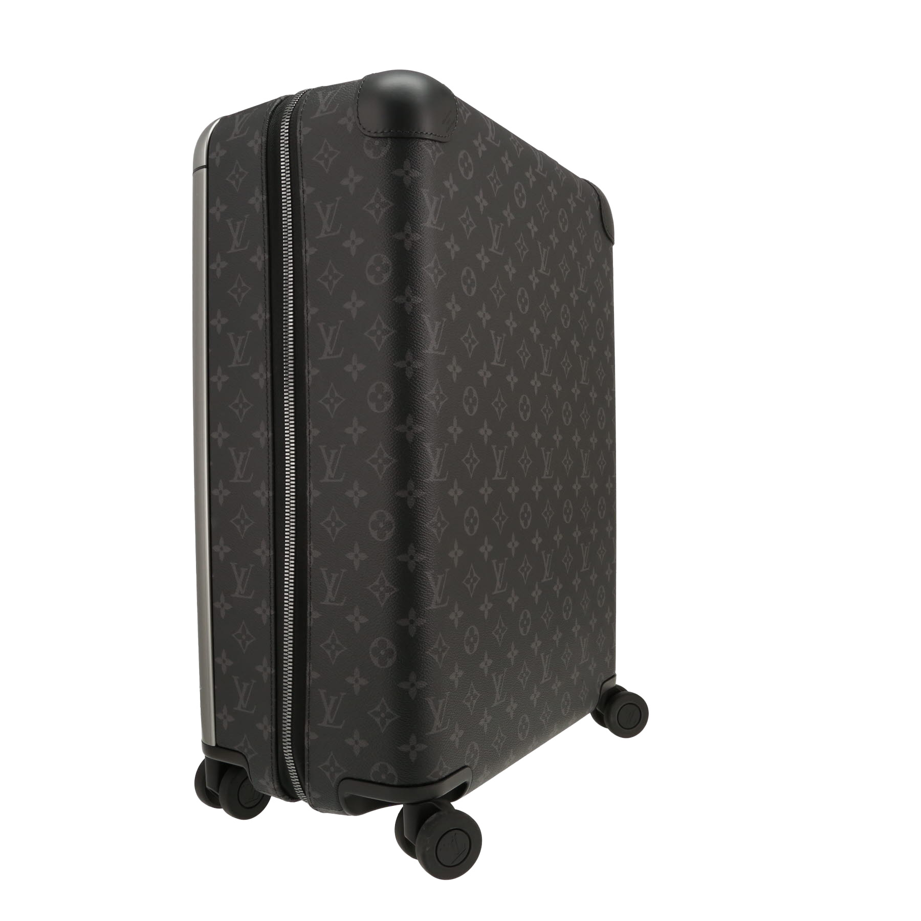 Valise rigide Louis Vuitton  Horizon 55 en toile monogram enduite grise et noire