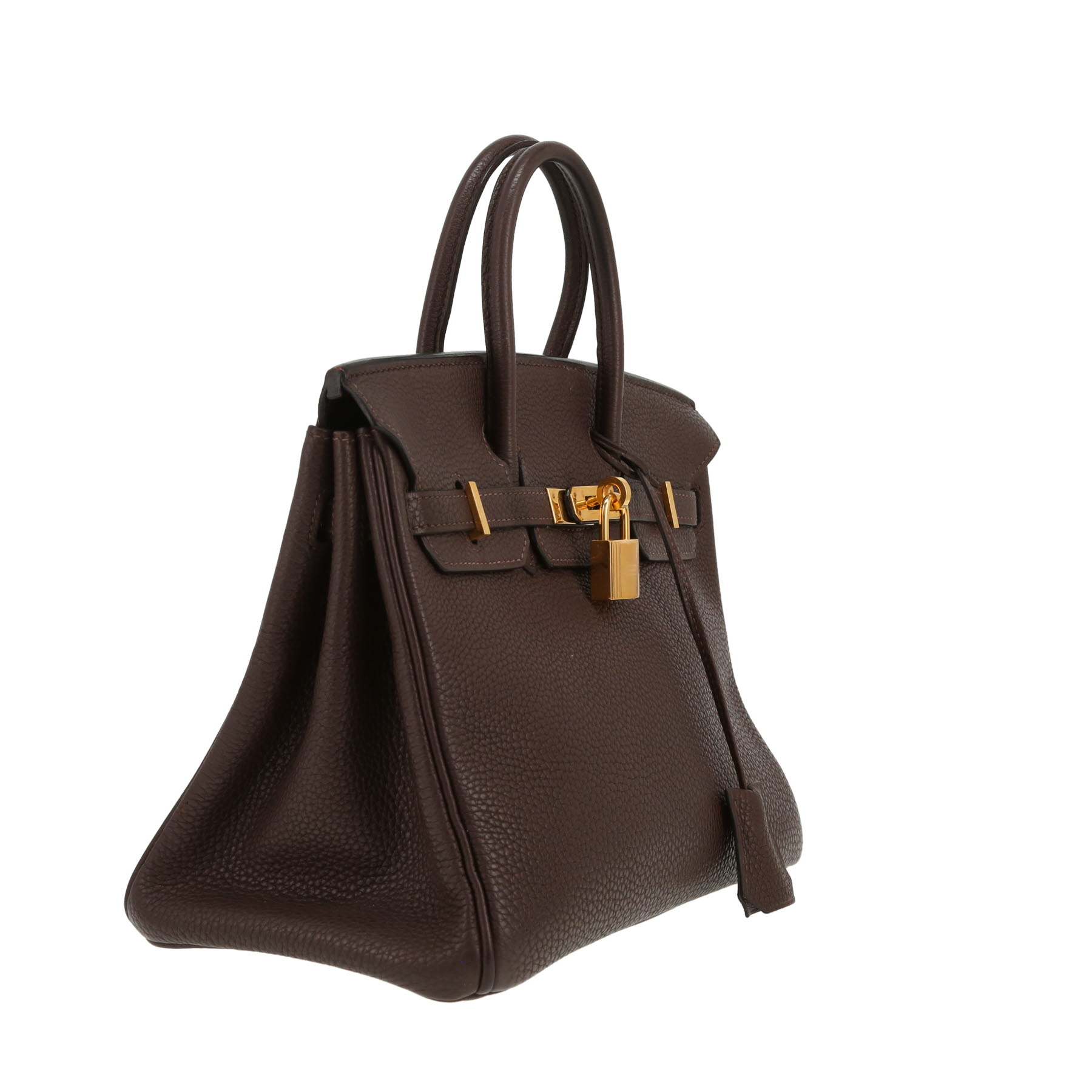 Hermès  Birkin 25 cm handbag  in brown togo leather